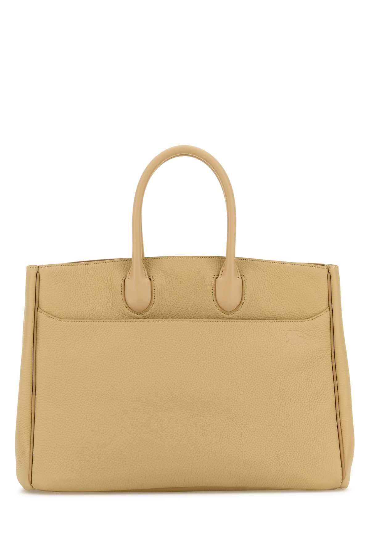 Burberry Women Sand Leather Medium Rocking Horse Handbag - 3