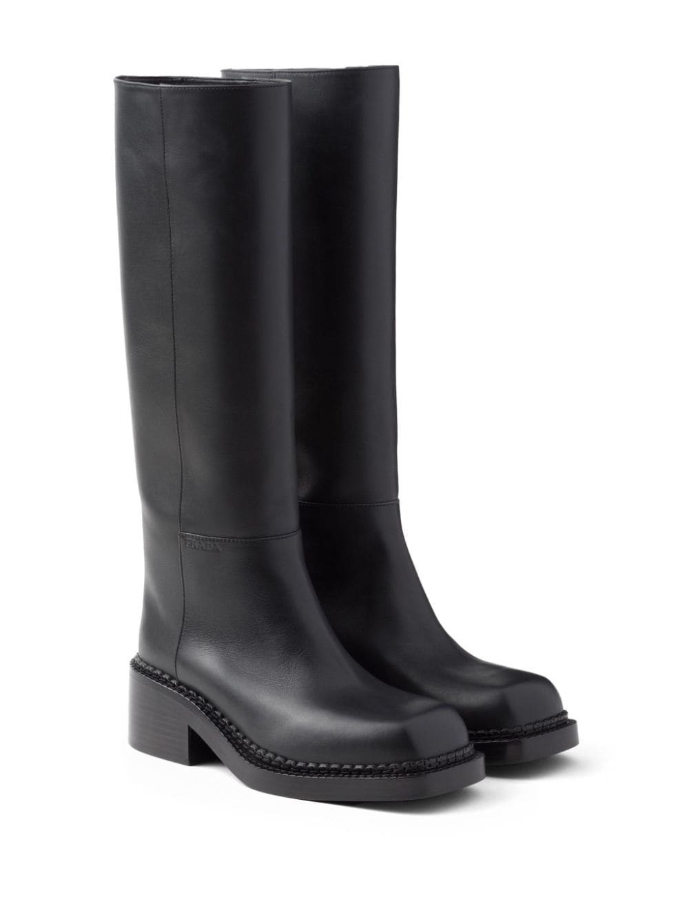 knee-high 55mm leather boots - 2