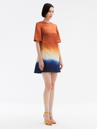 Oscar de la Renta ABSTRACT OMBRÉ SHIFT DRESS outlook