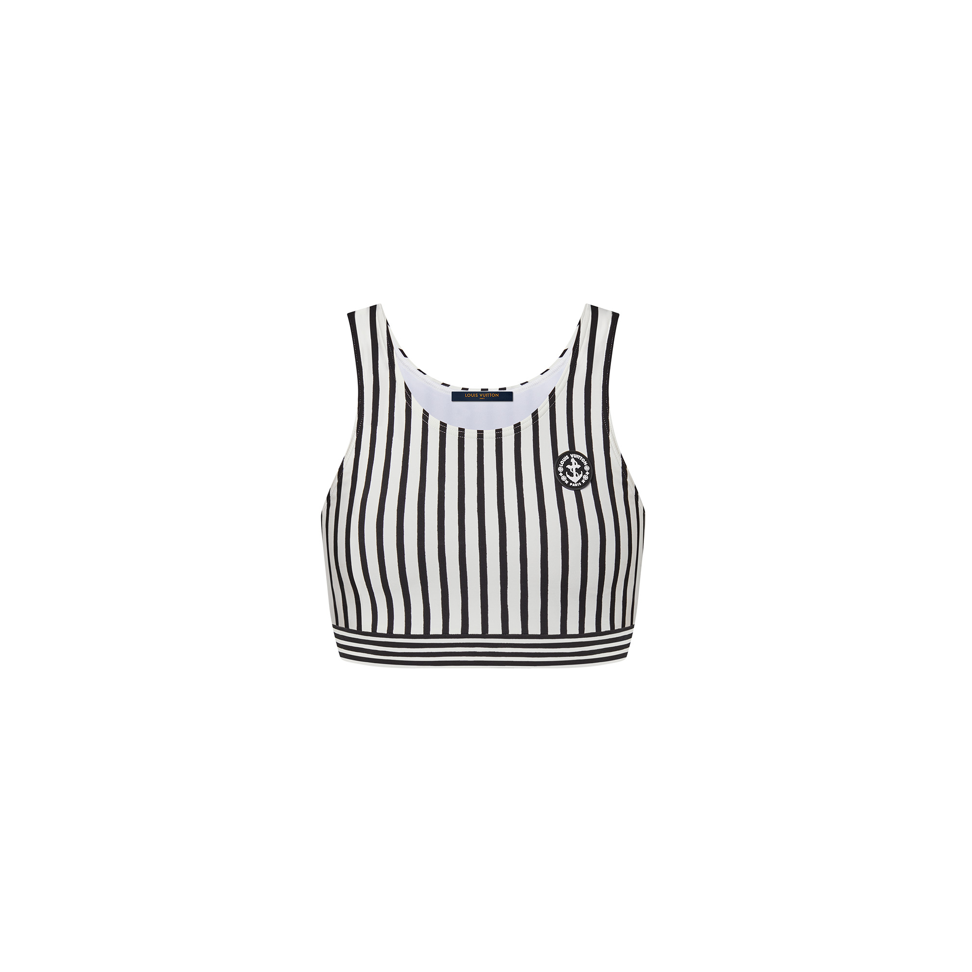 Mixed Stripes Sporty Bikini Top - 1