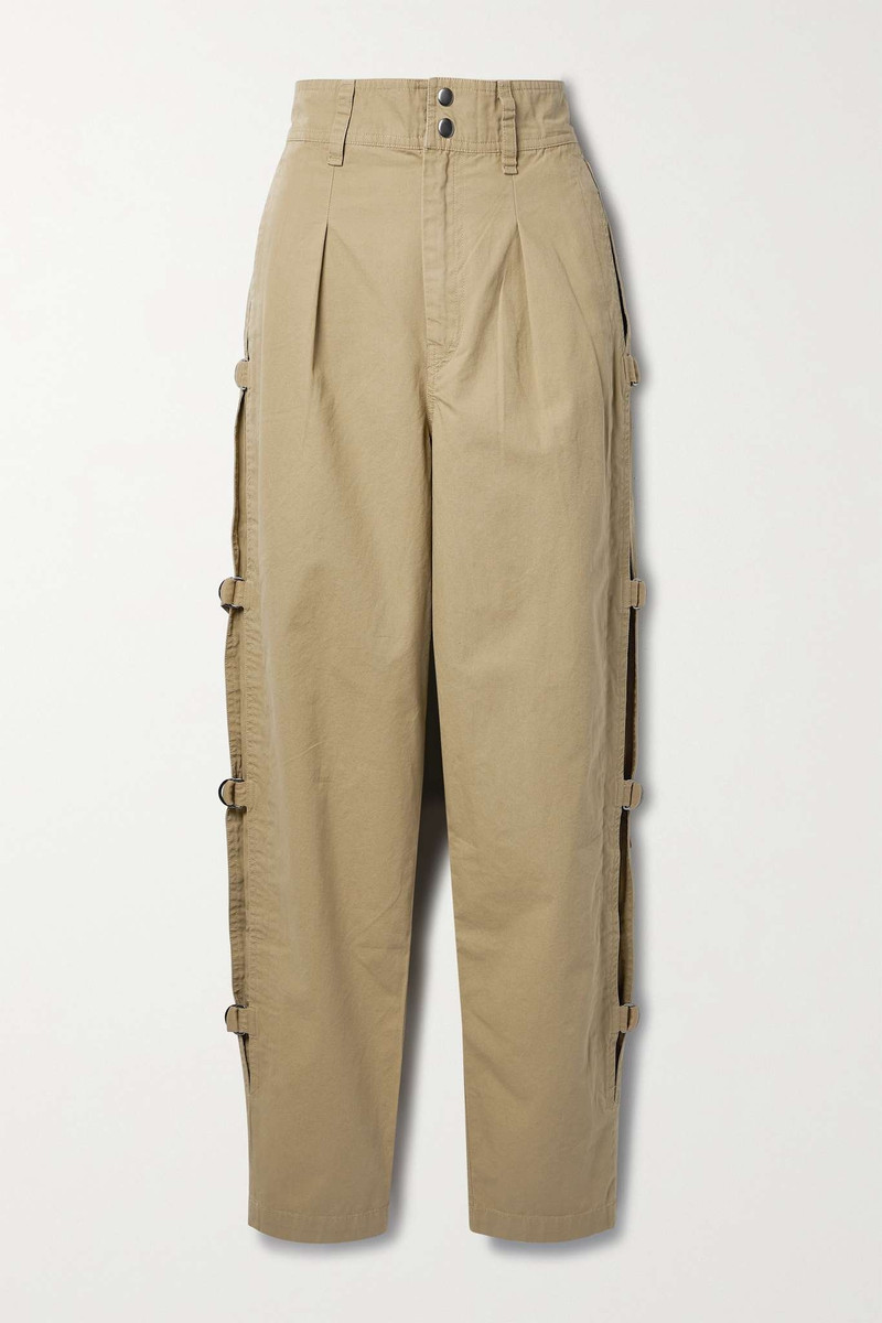 Keowina cotton-canvas tapered pants 1