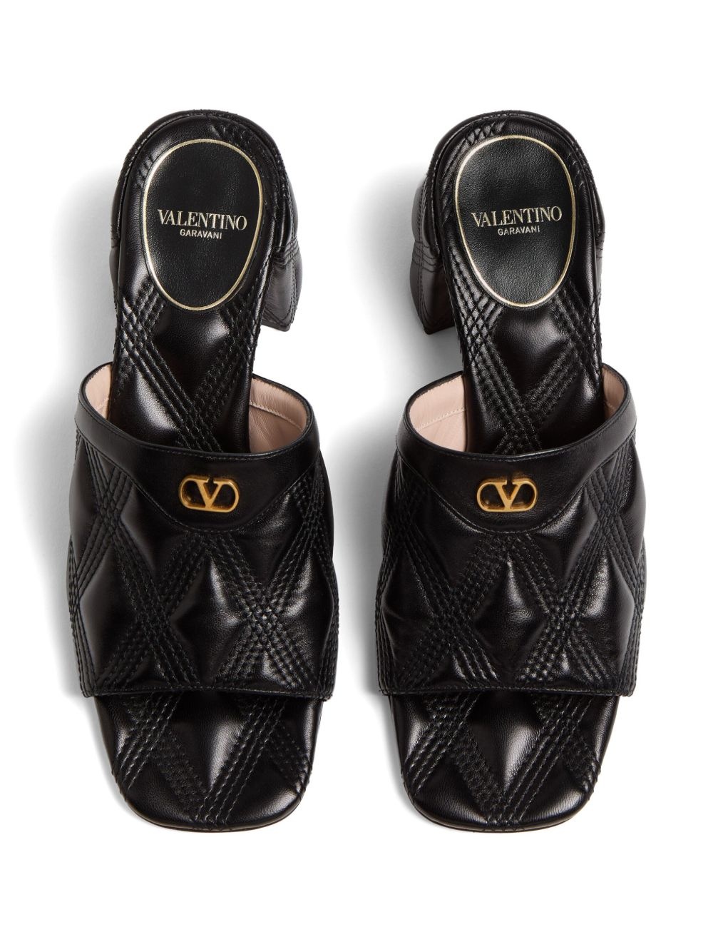 VLogo Signature quilted sandals - 6