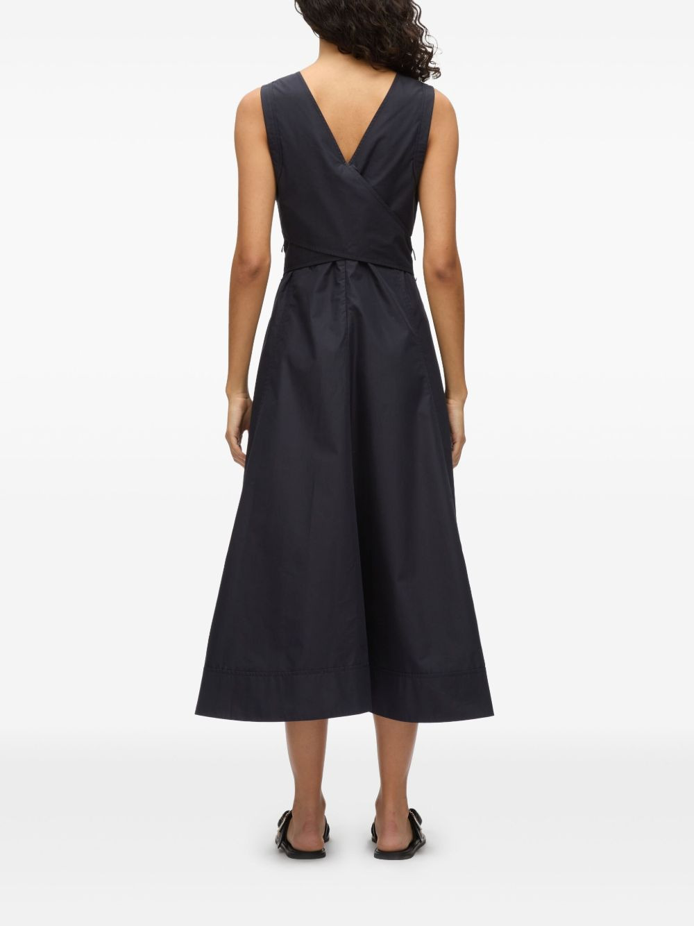 poplin belted dress - 5