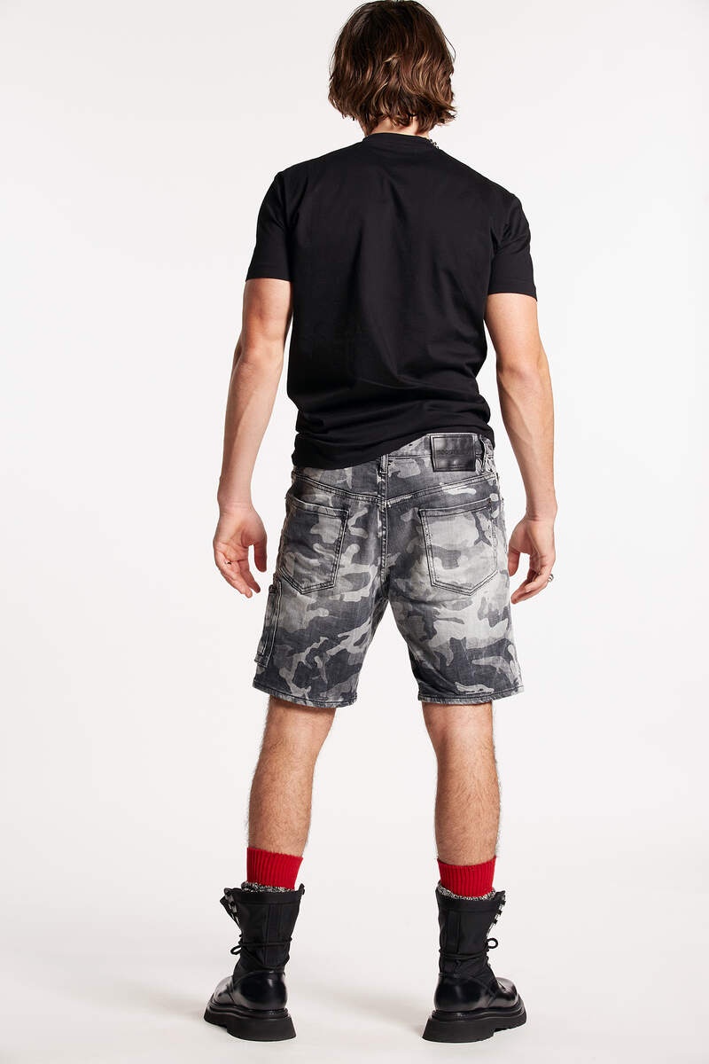 GREY CAMO WASH MARINE SHORTS - 2