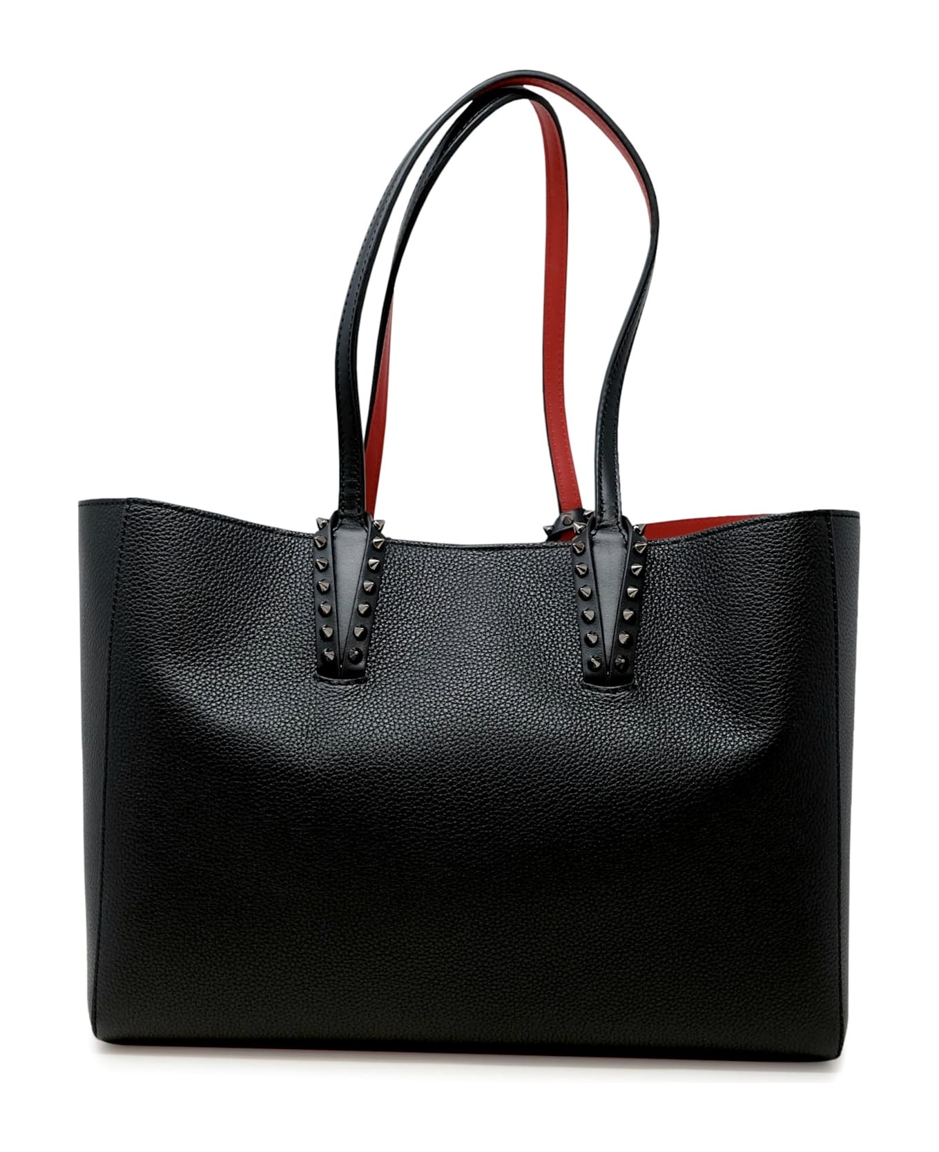 Christian Louboutin Black Calf Leather Cabata Soft Small Bag - 1