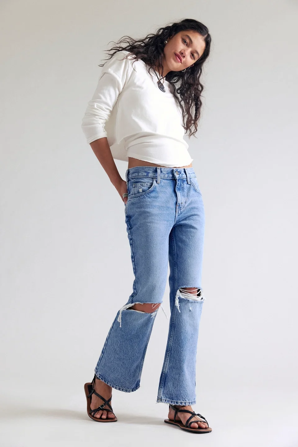We The Free Elowen Cropped Flare Jeans - 1