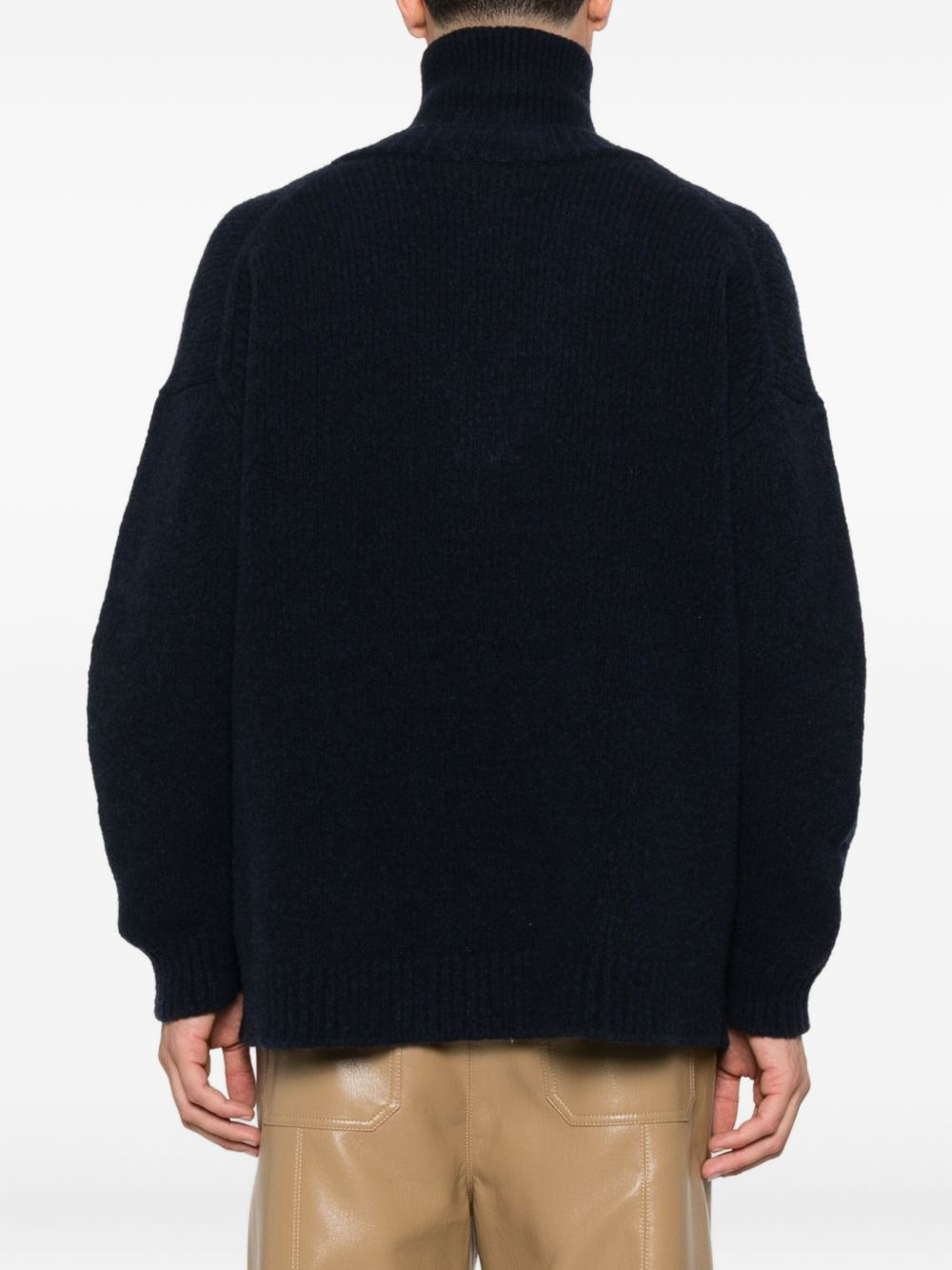Kylen zip-neck tassel sweater - 4