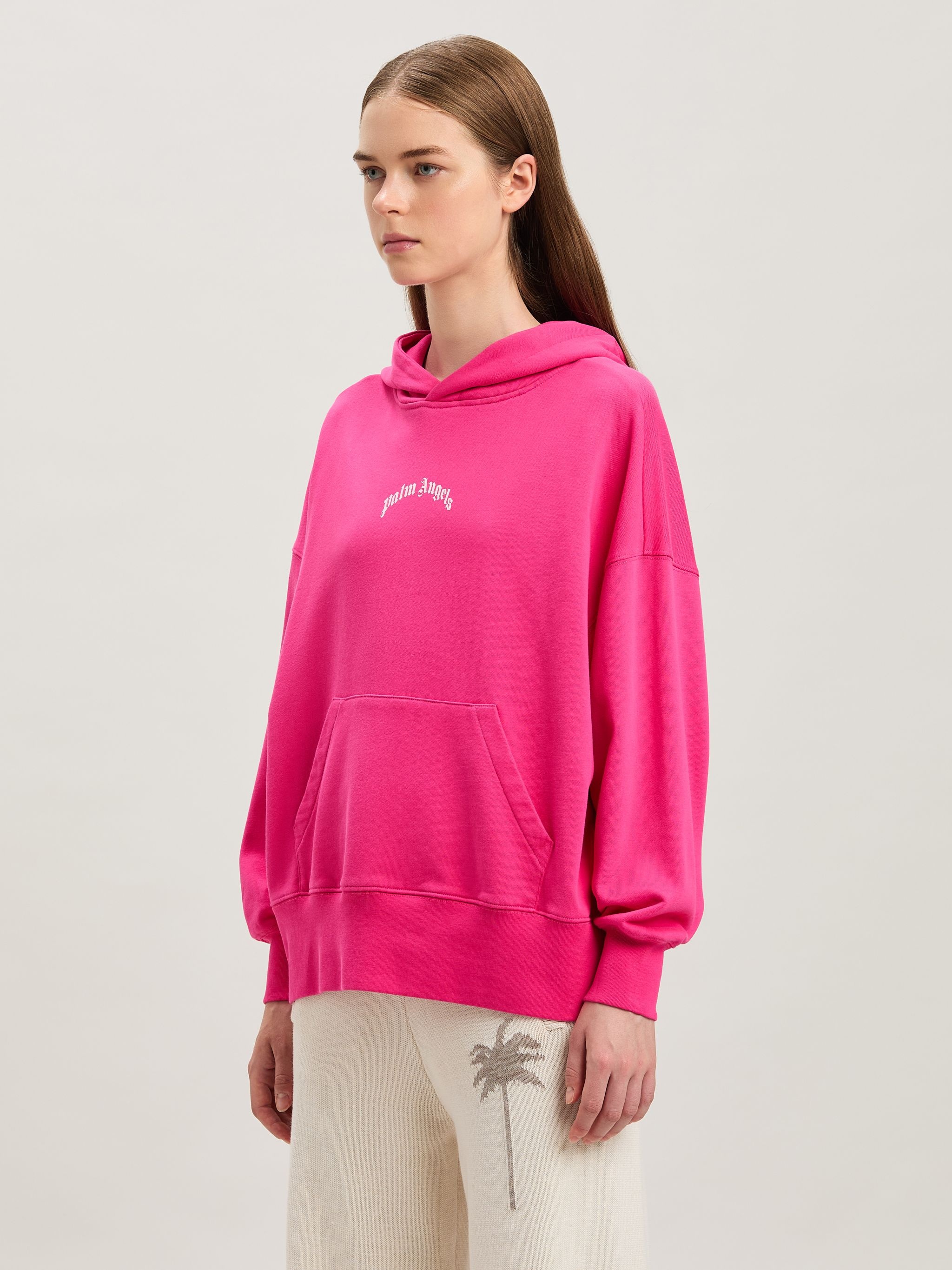Curved logo hoodie - 4