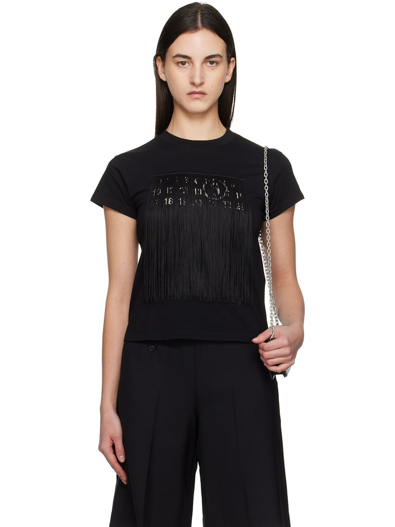 Black Fringe Logo T-shirt 1