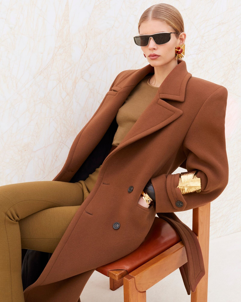 SAINT LAURENT cropped top in ribbed viscose outlook