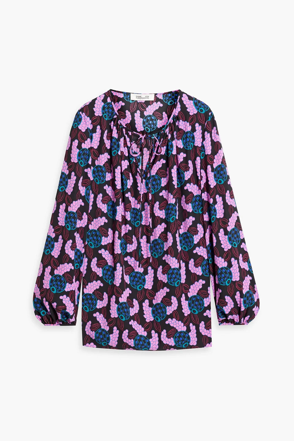 Freddie printed crepe blouse - 1