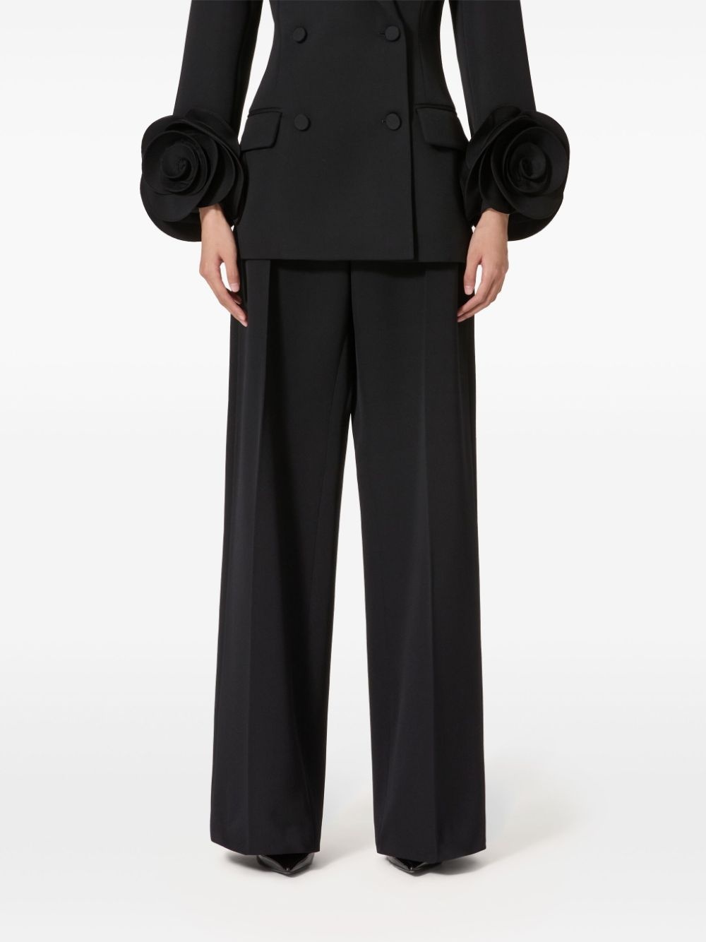 wide-leg tailored trousers - 3