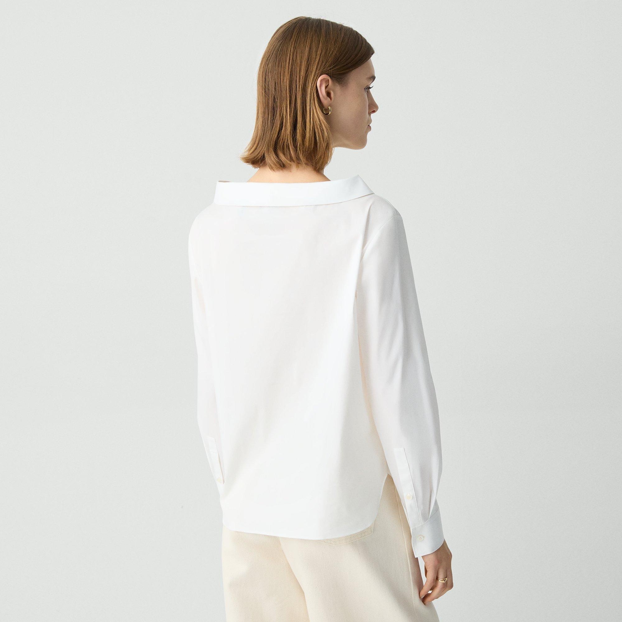 Off-The-Shoulder Blouse in Good Cotton - 4