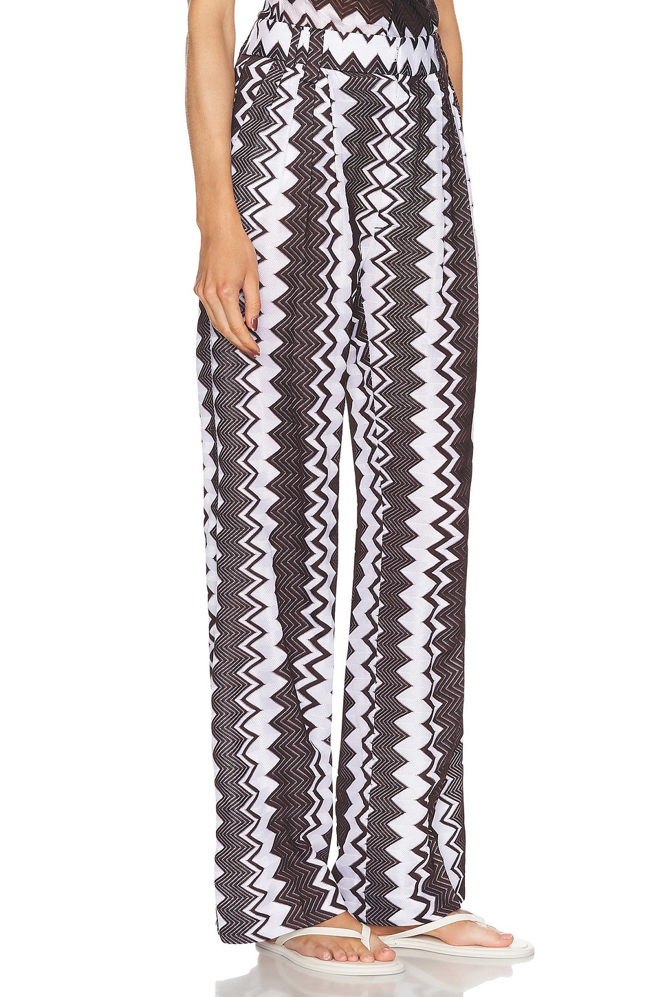 Zig Zag Wide Leg Trouser - 2