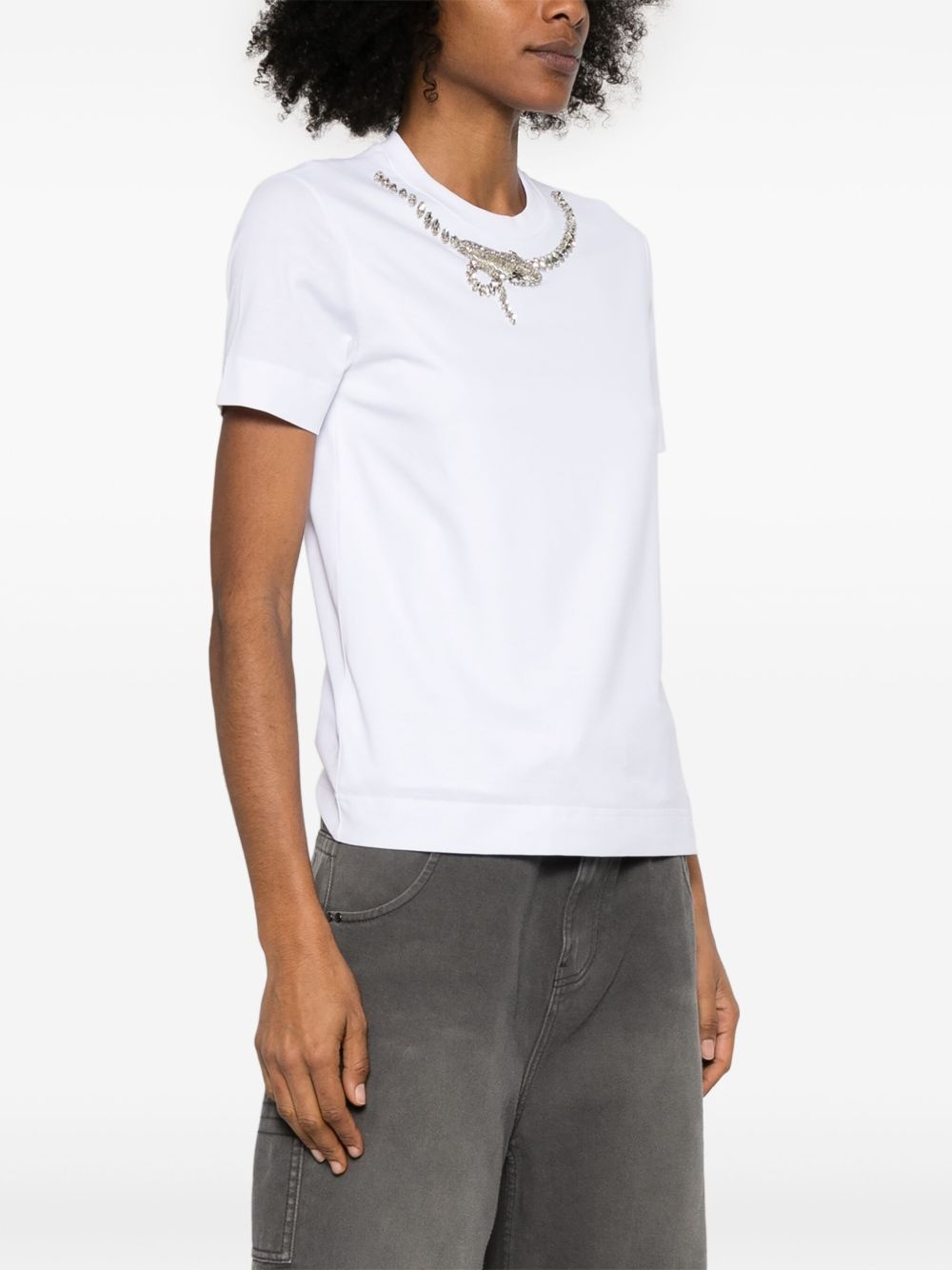 crystal-detail T-shirt - 3