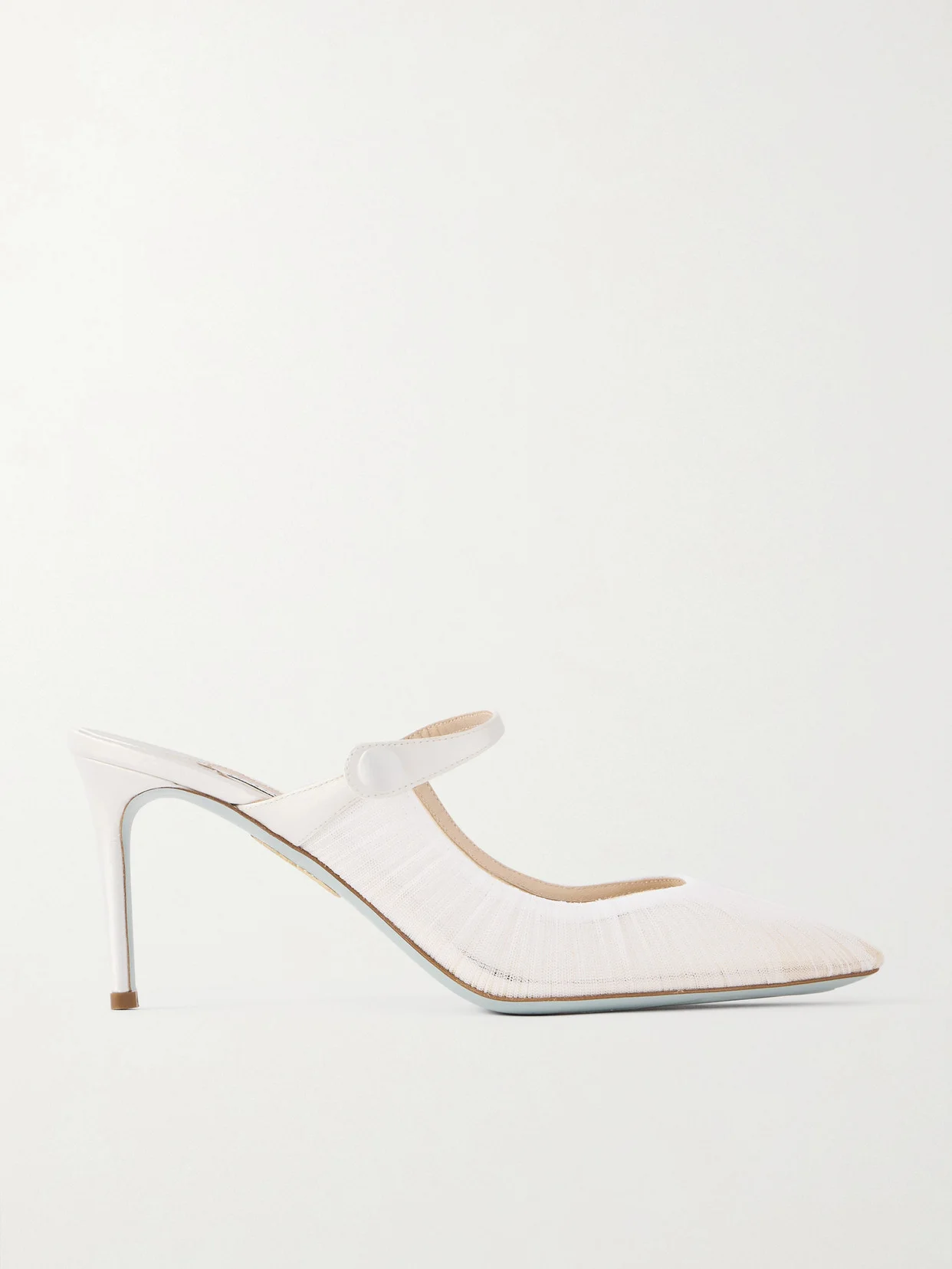 Voile 75 Satin-trimmed Tulle Mules - 1