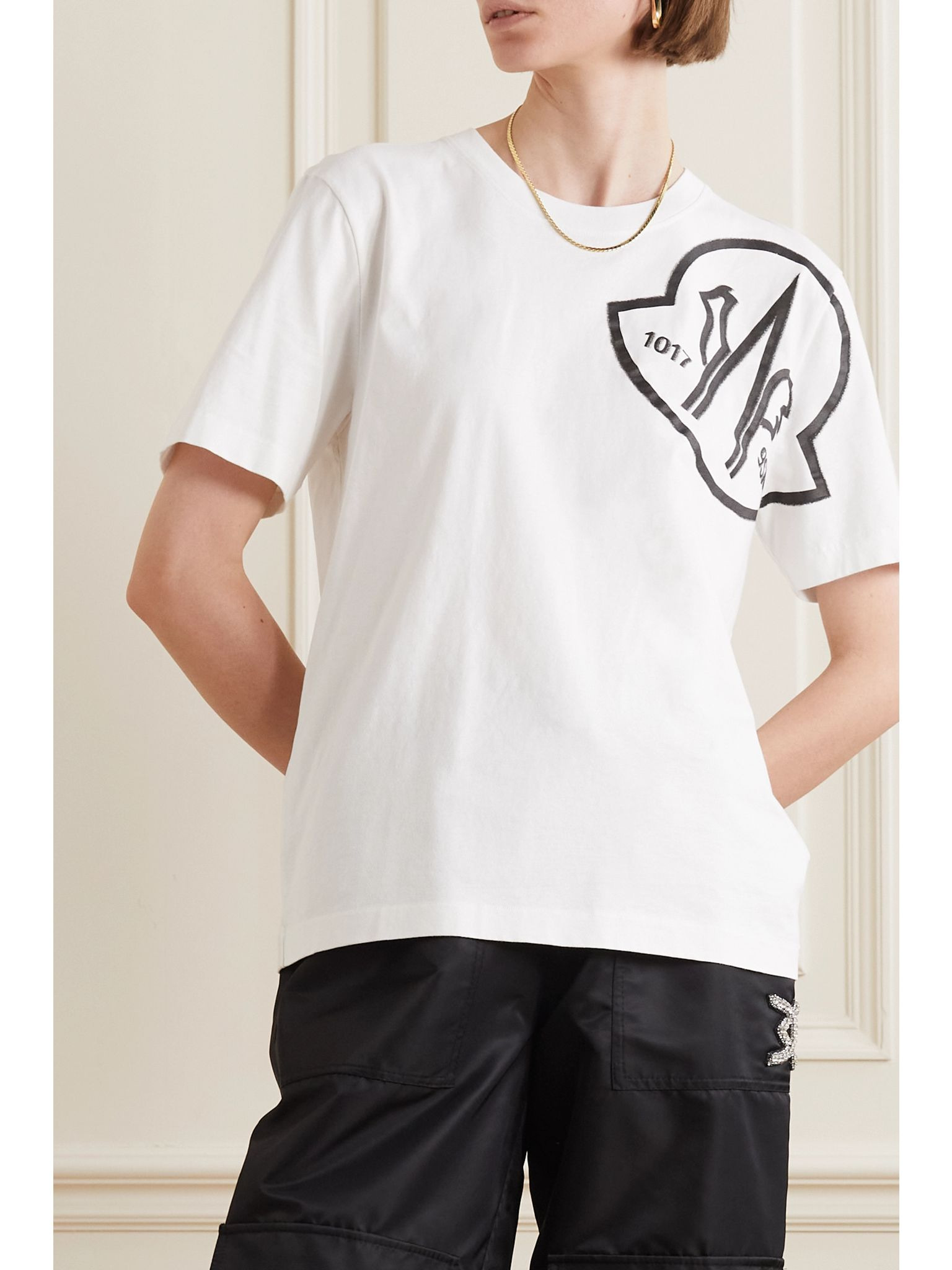 + 1017 ALYX 9SM printed cotton-jersey T-shirt White - 3
