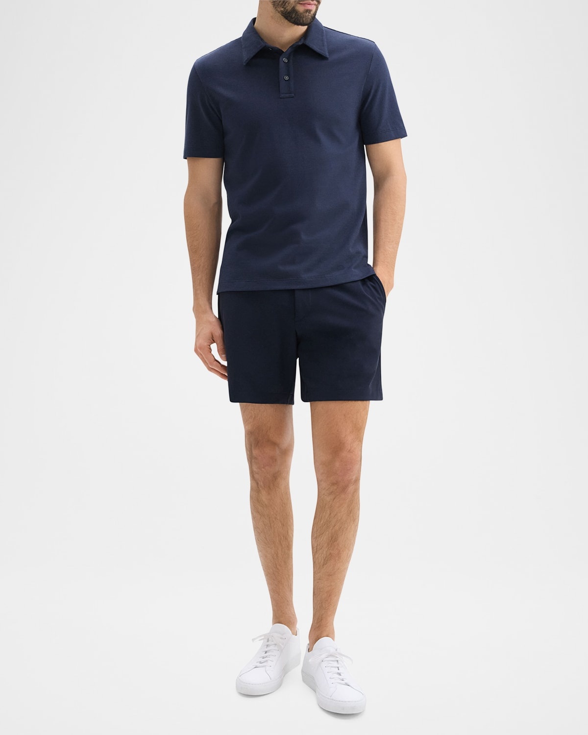 Men's Striped Cotton-Blend Polo Shirt - 2