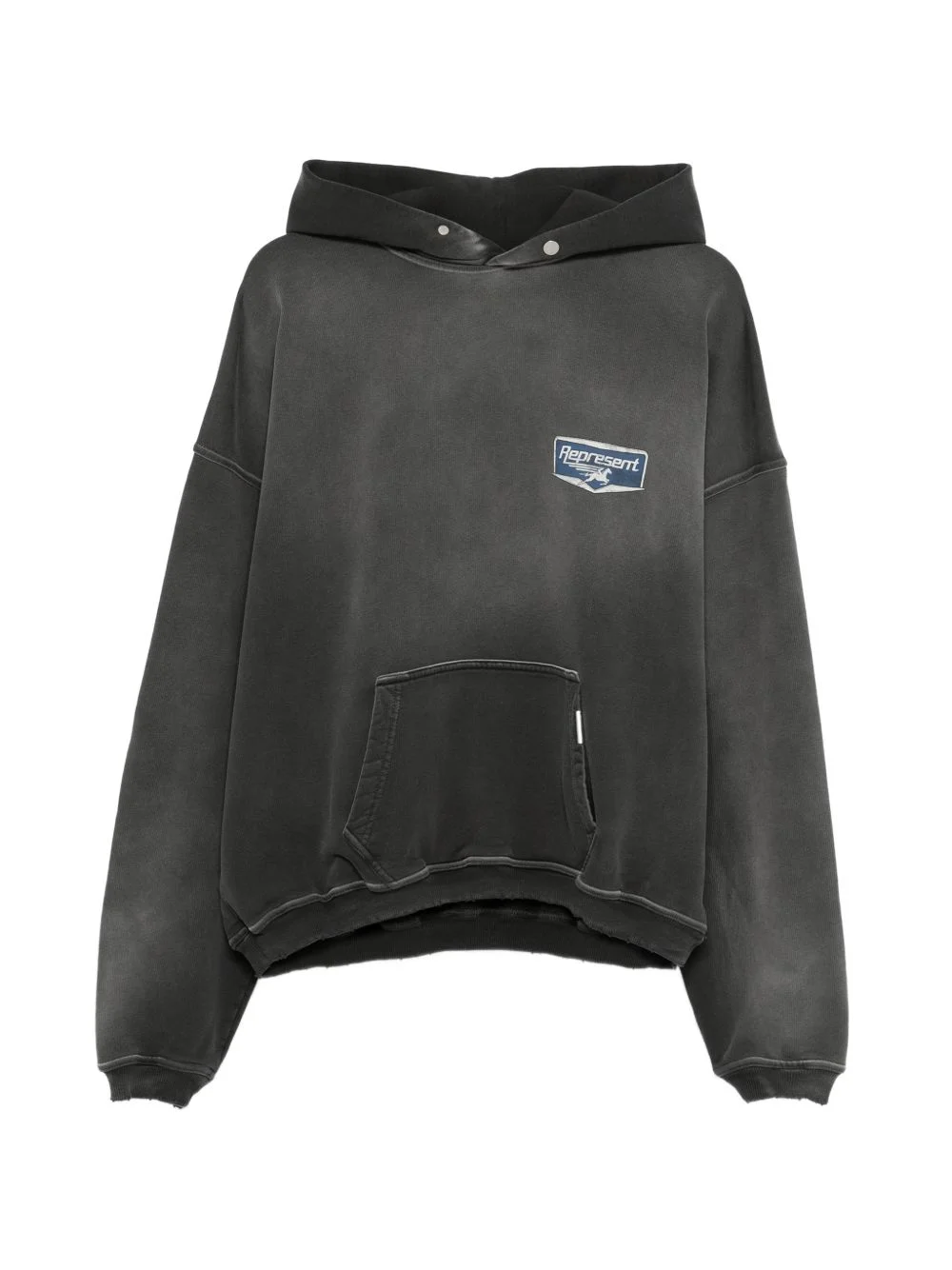 logo-print hoodie - 1