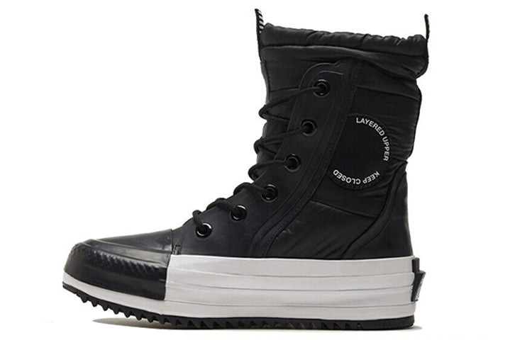(WMNS) Converse Chuck Taylor All Star MC Boot High 'Water Repellent - Black White' 569380C - 2