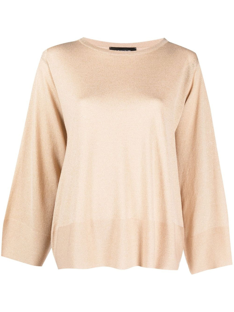 oversized boat-neck jumper 1