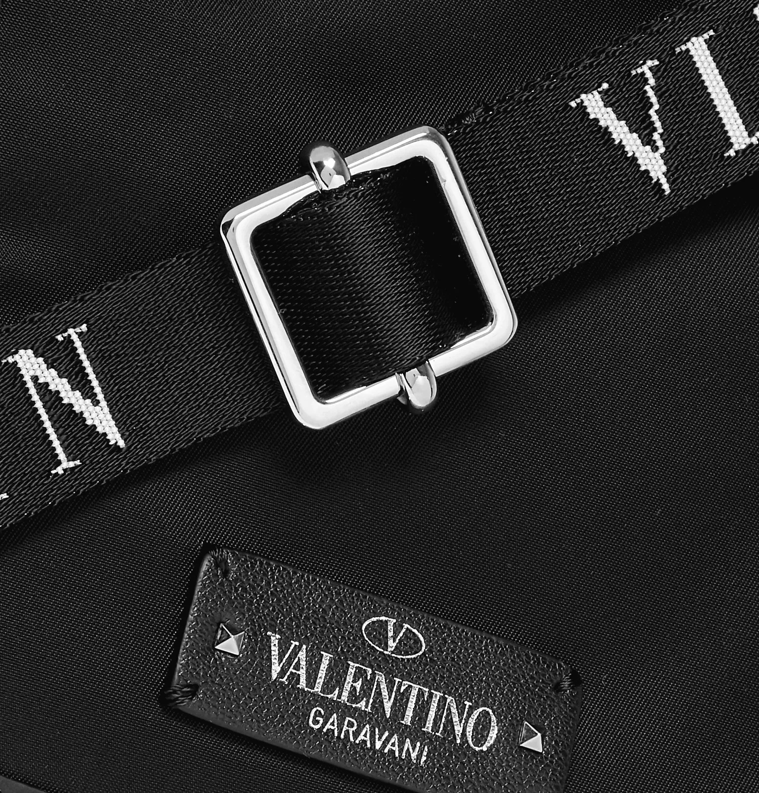 Valentino Garavani Leather-Trimmed Nylon Messenger Bag - 5