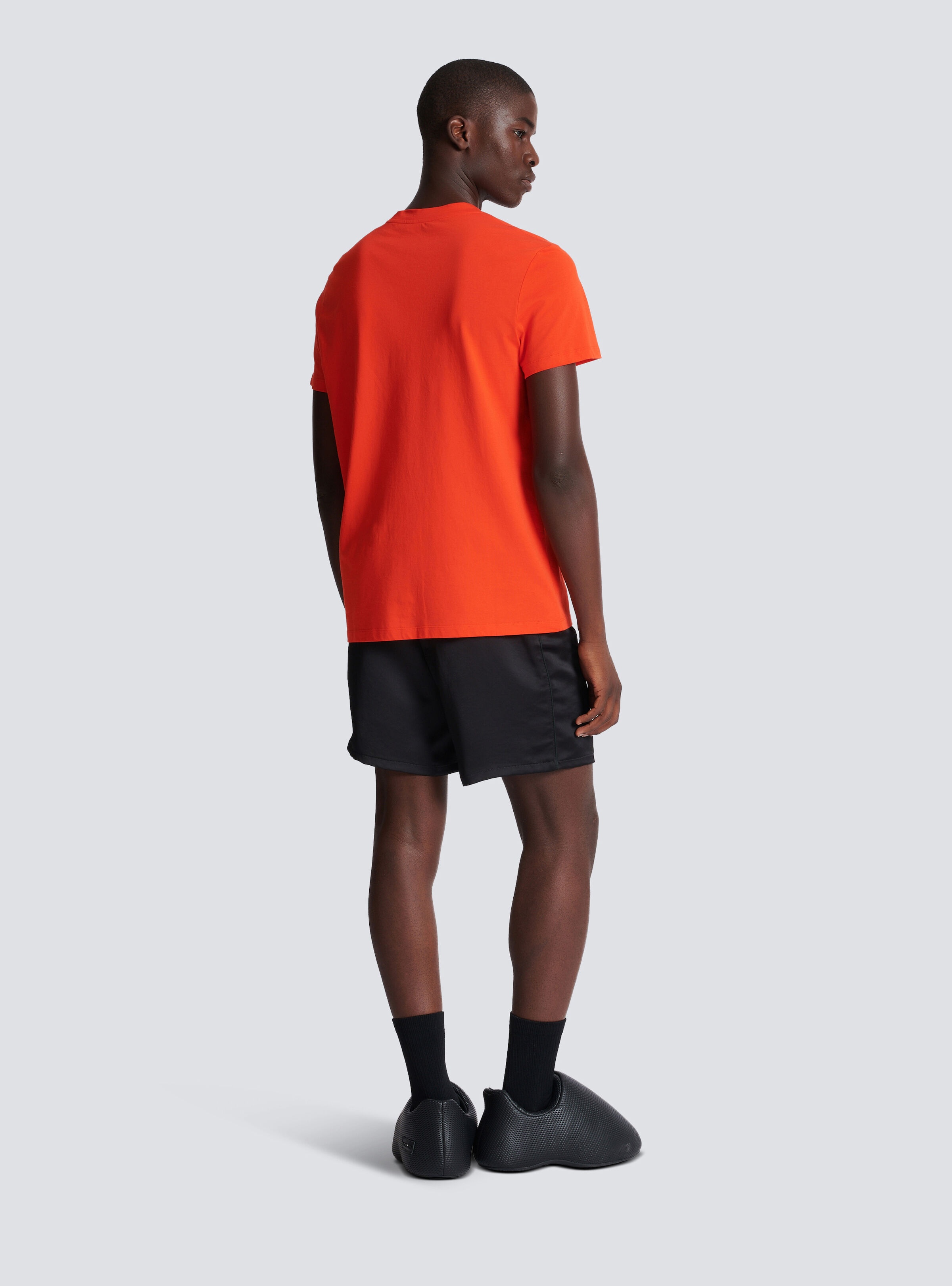 Flocked Balmain T-shirt - 4