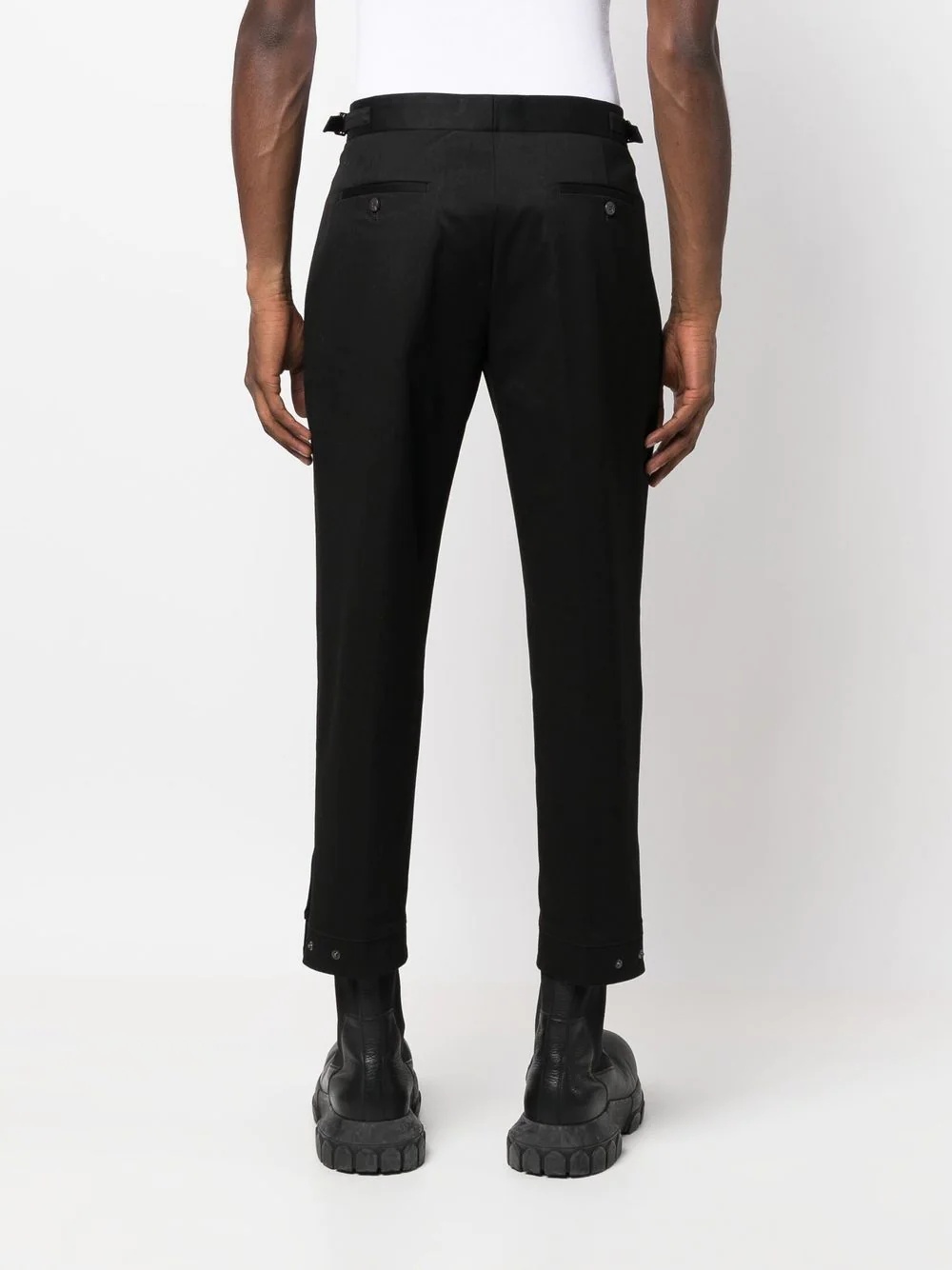 cropped tailored-cut trousers - 4