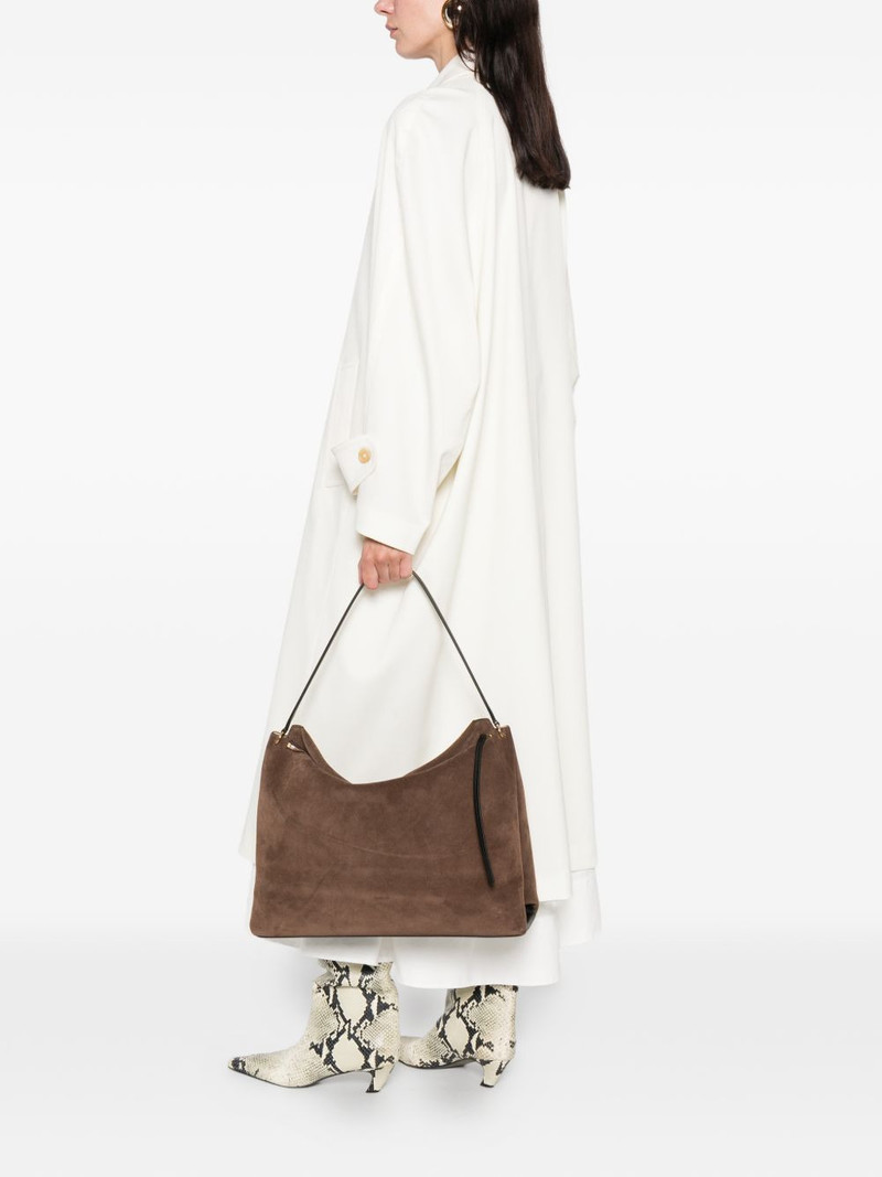 WANDLER Penelope suede shoulder bag outlook
