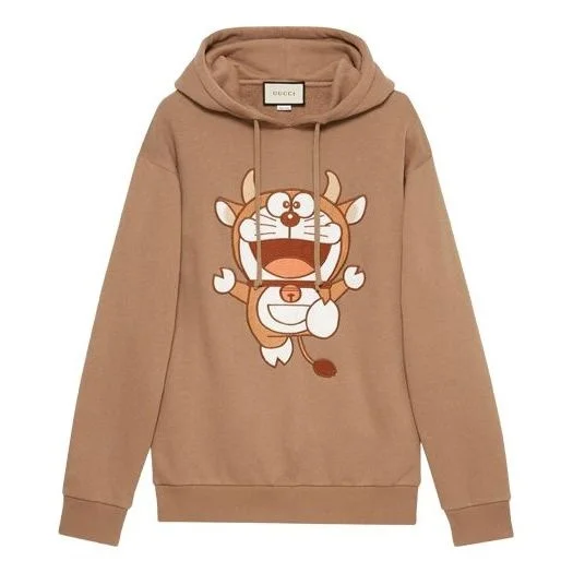 (WMNS) Gucci x Doraemon Hooded Sweatshirt 'Brown' 615061-XJDIO-2597 - 1