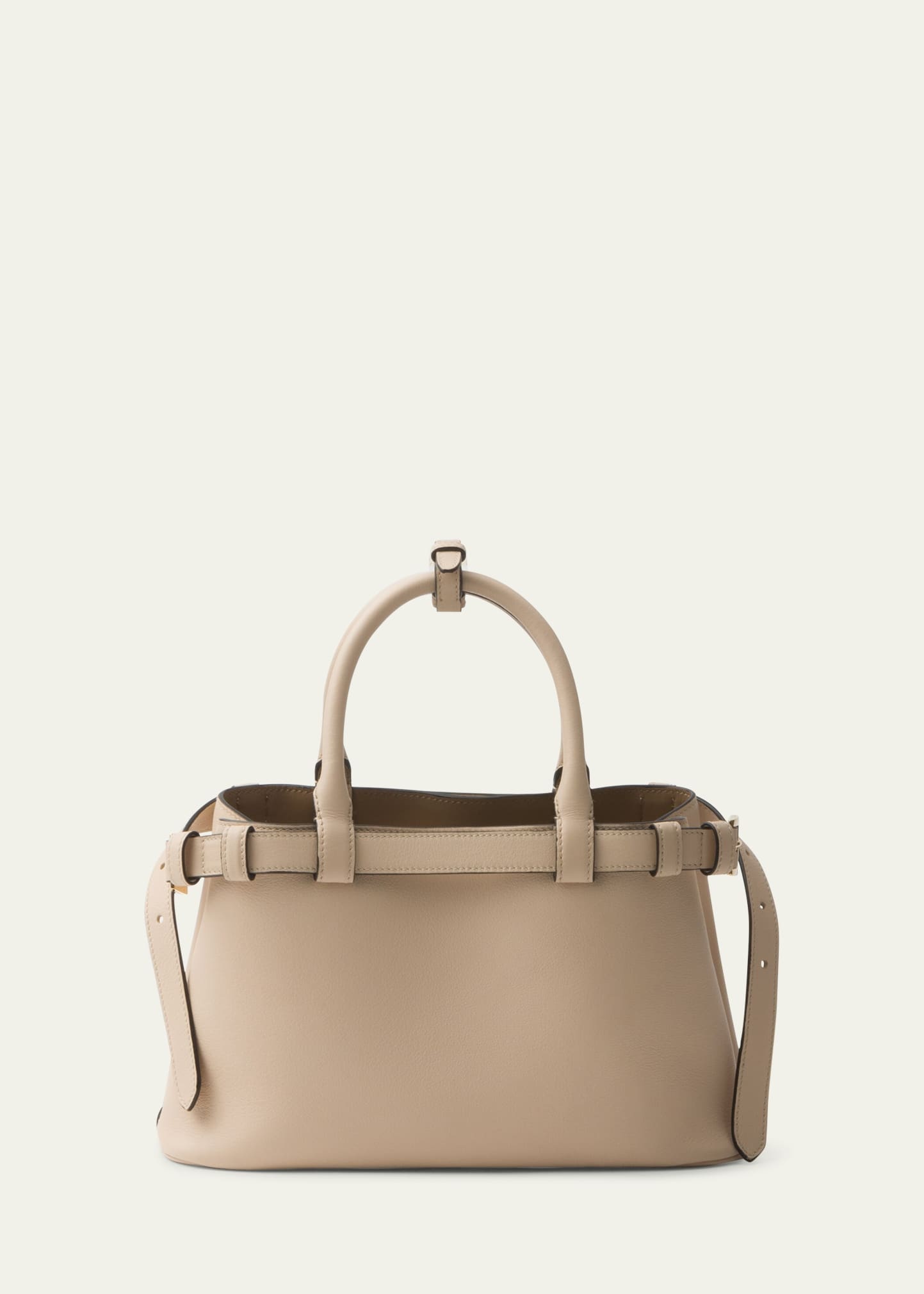 Grain Leather Top-Handle Bag - 2