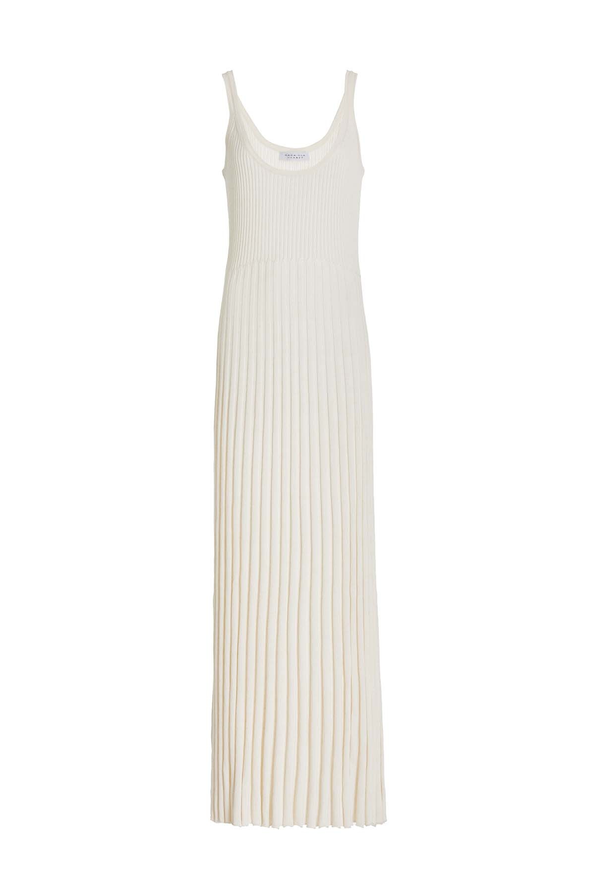 Maresca Dress in Ivory Cashmere Silk - 1