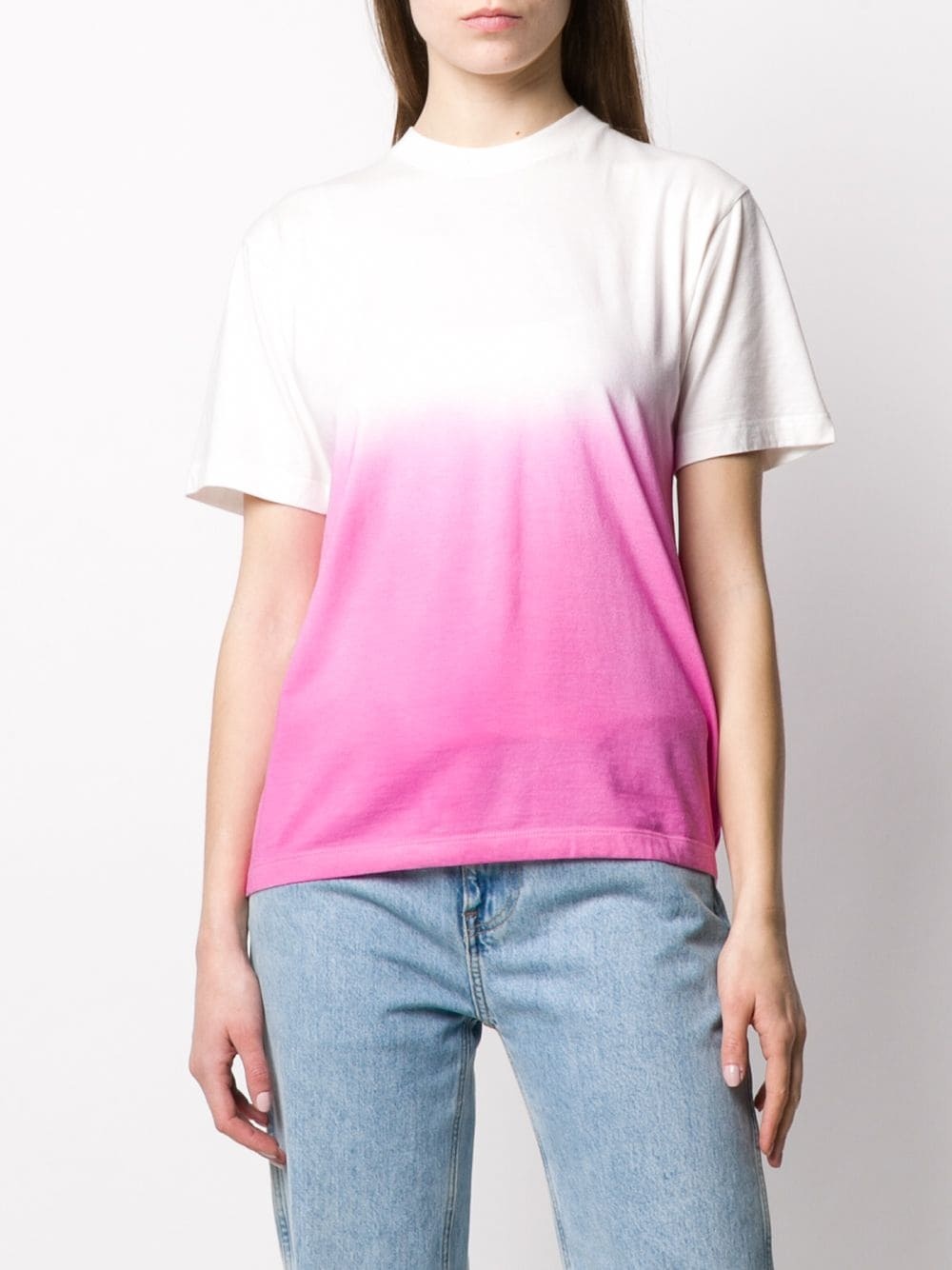 gradient effect short-sleeved T-shirt - 4