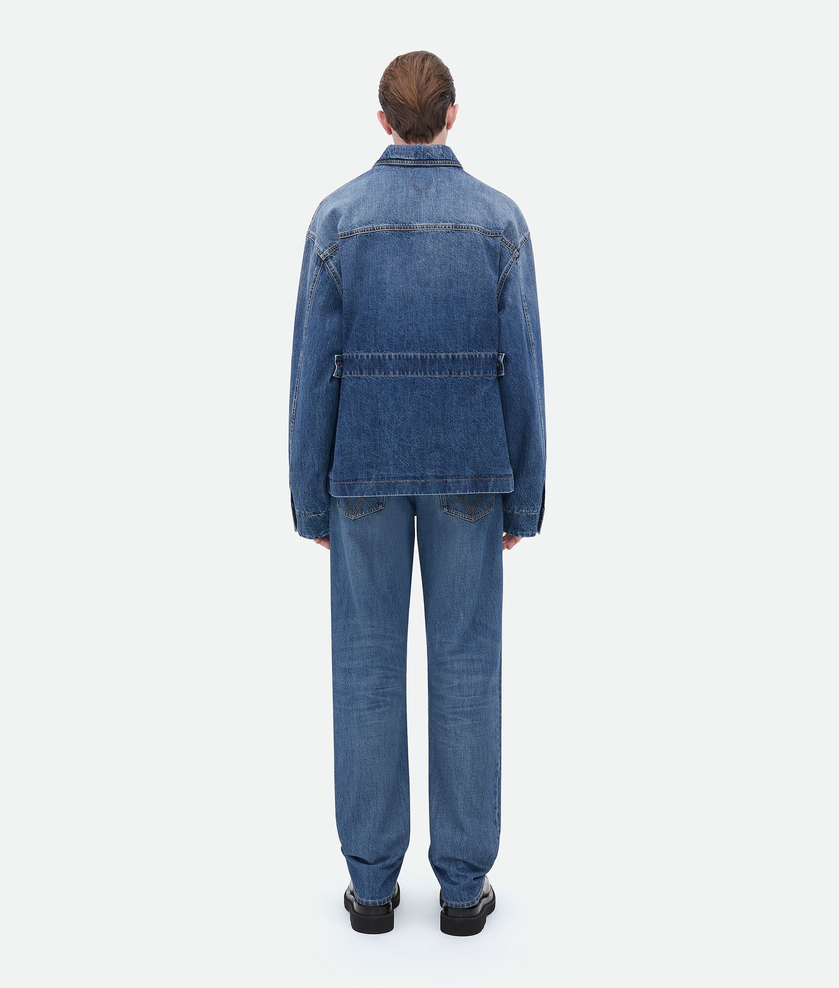 padded denim jacket - 3