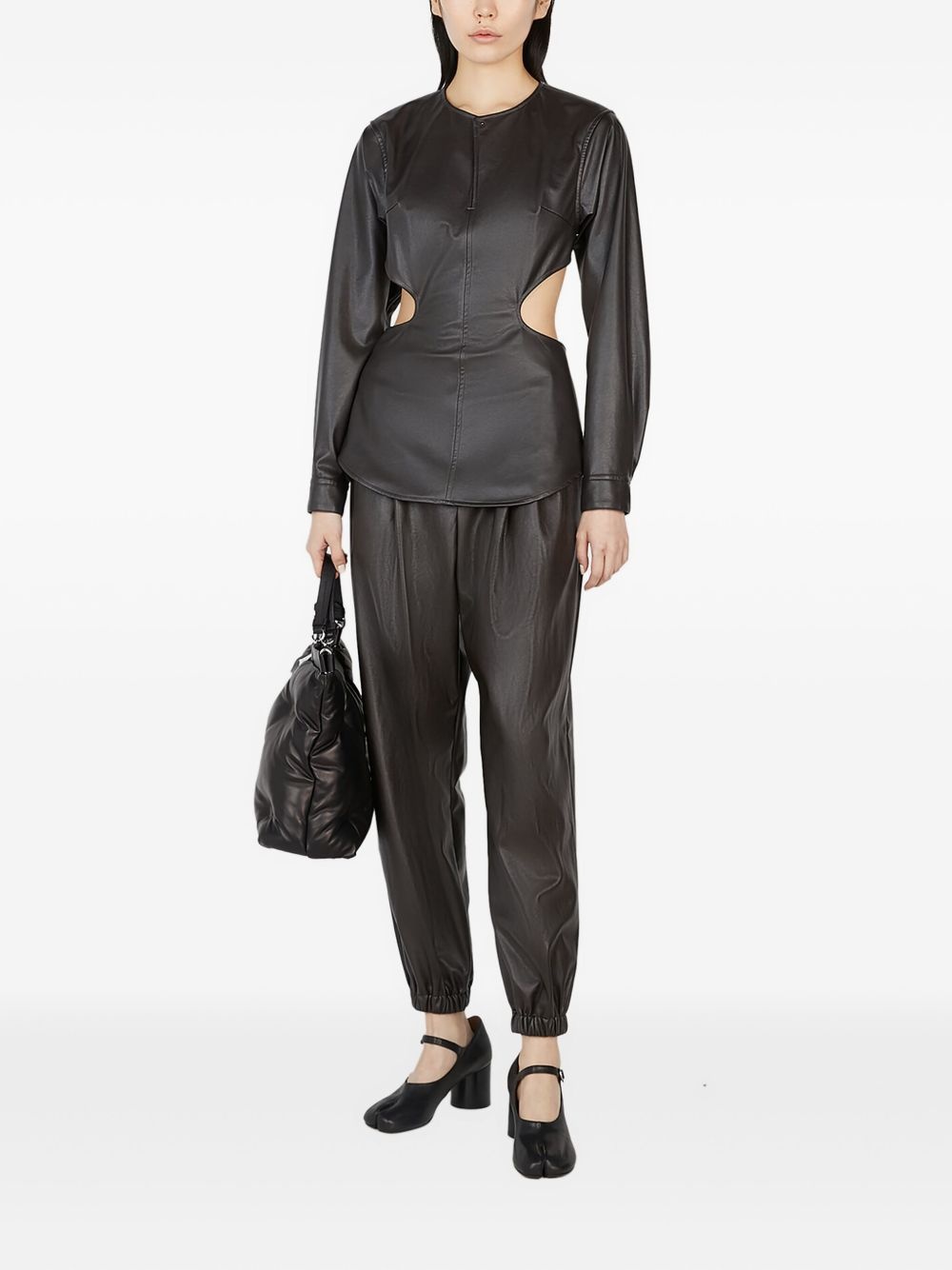 cut-out long-sleeve blouse - 2