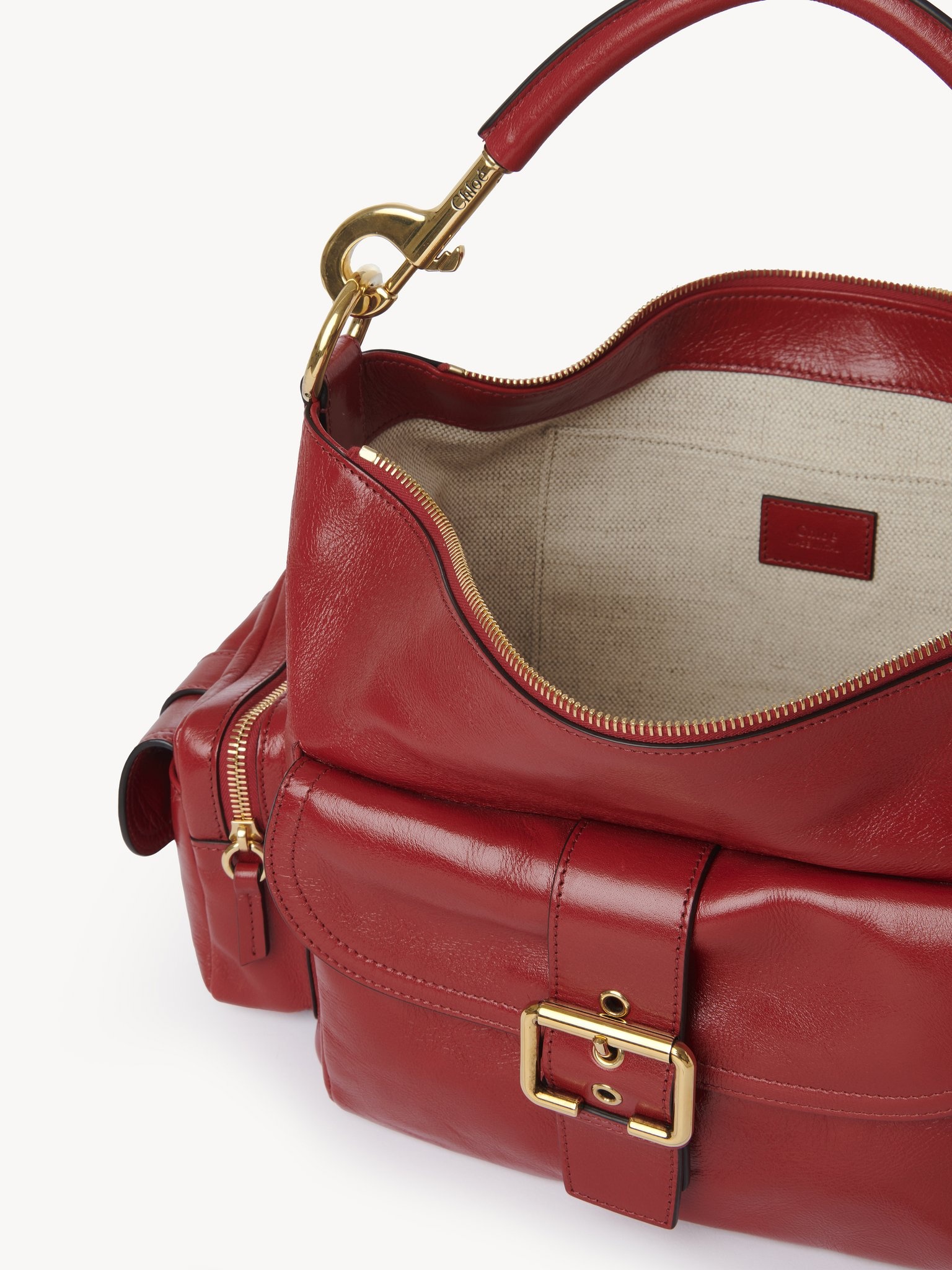 CAMERA BAG IN SHINY LEATHER - 6