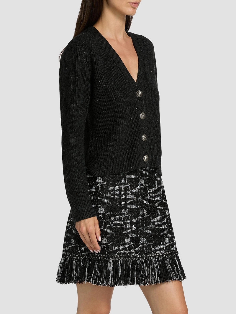 Women's Eddie V-Neck Cardigan - Dark Grey 4