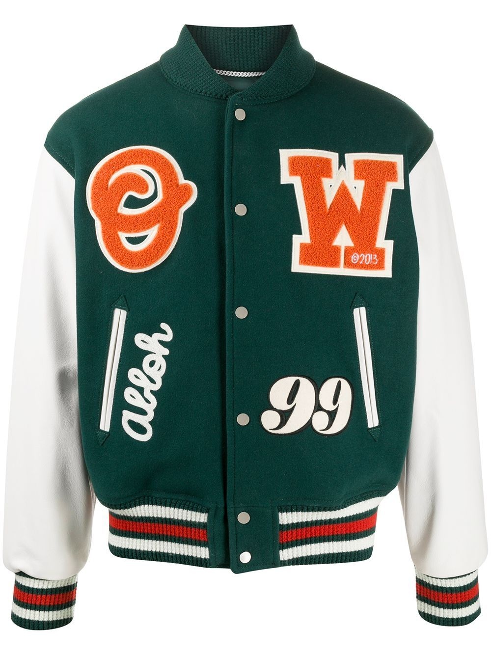 logo patches varsity jacket - 1