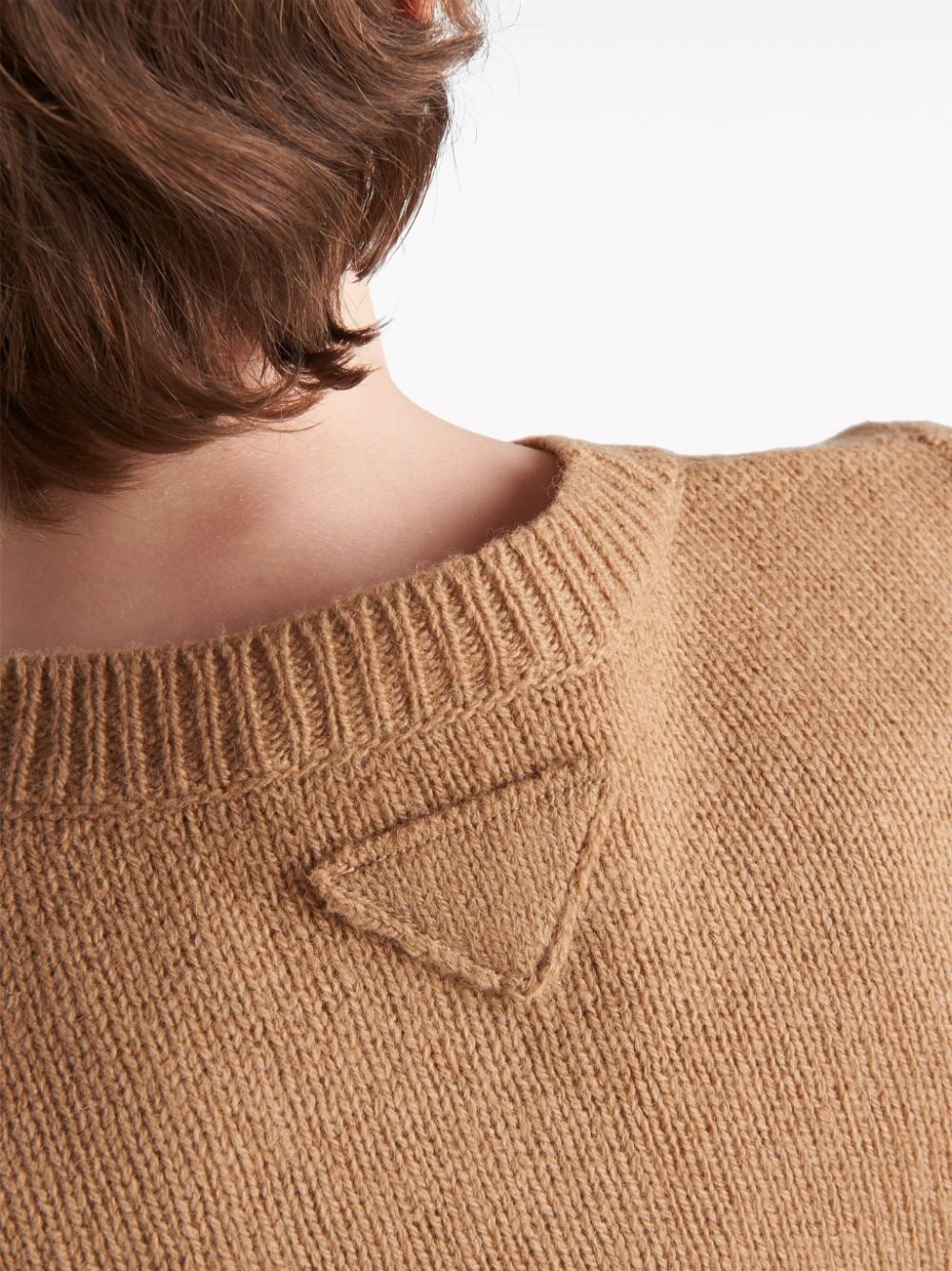round-neck wool-knit cardigan - 6