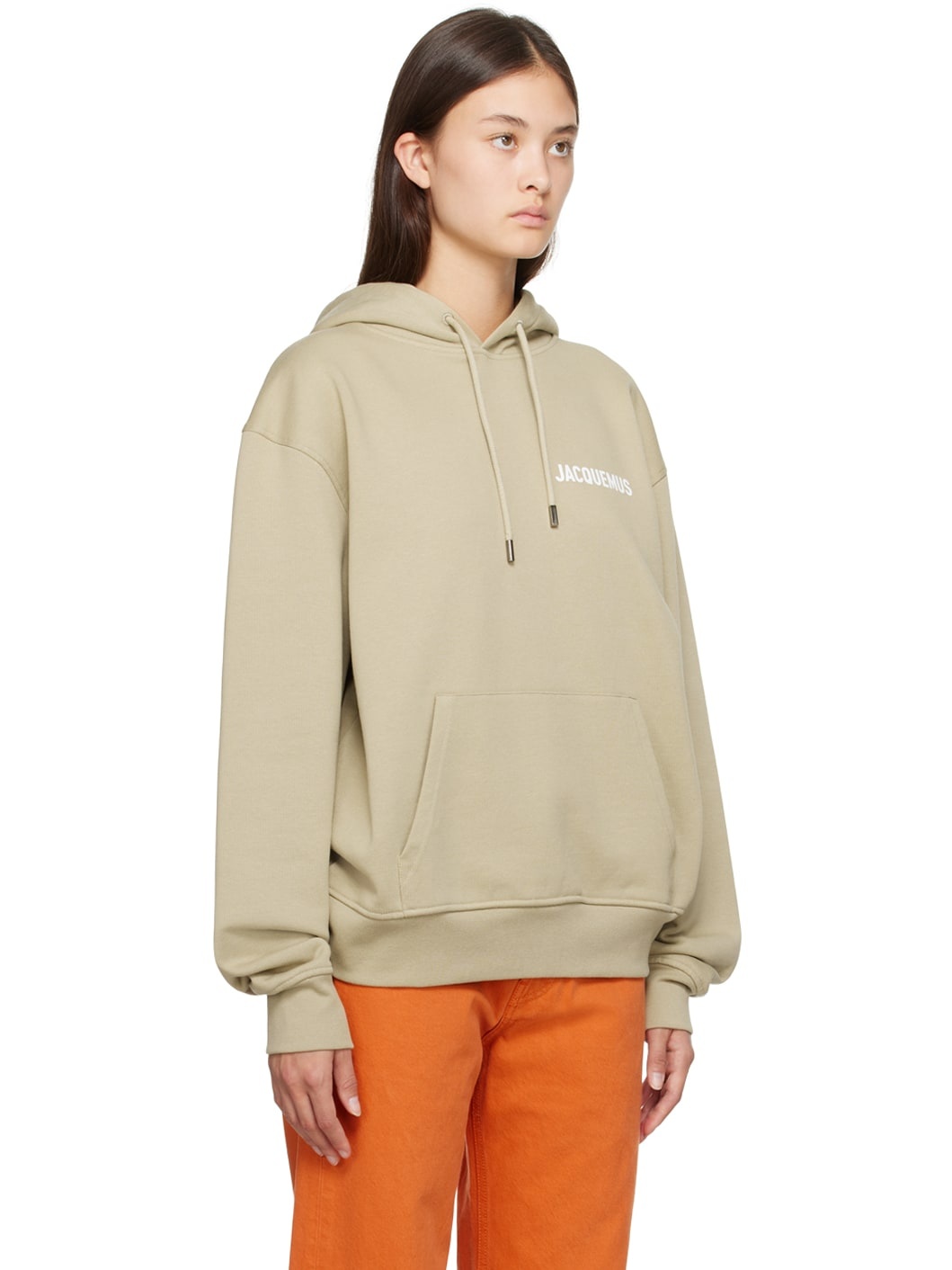 Khaki Le Papier 'Le Sweatshirt Jacquemus' Hoodie - 2