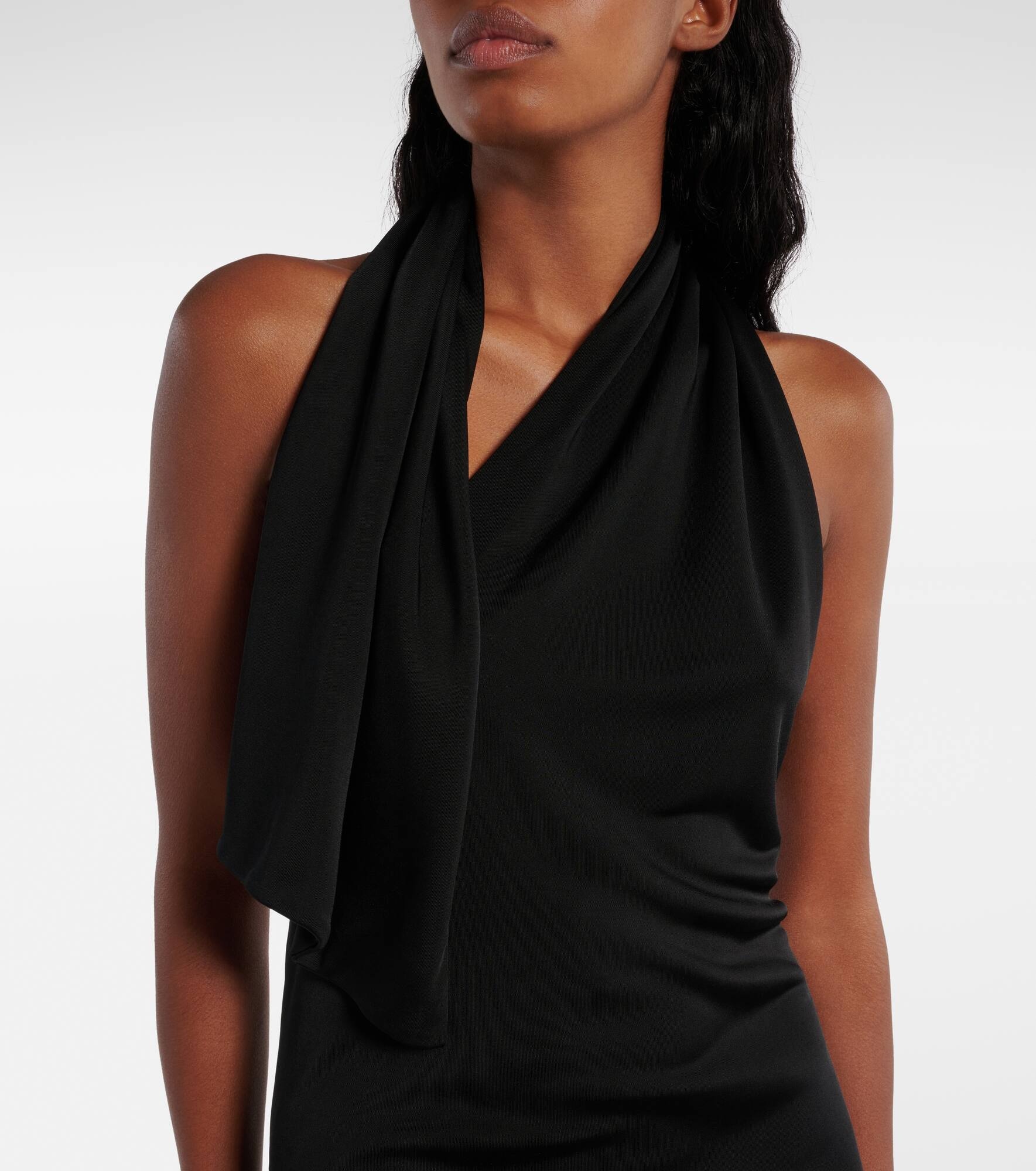 Roza draped jersey gown - 4
