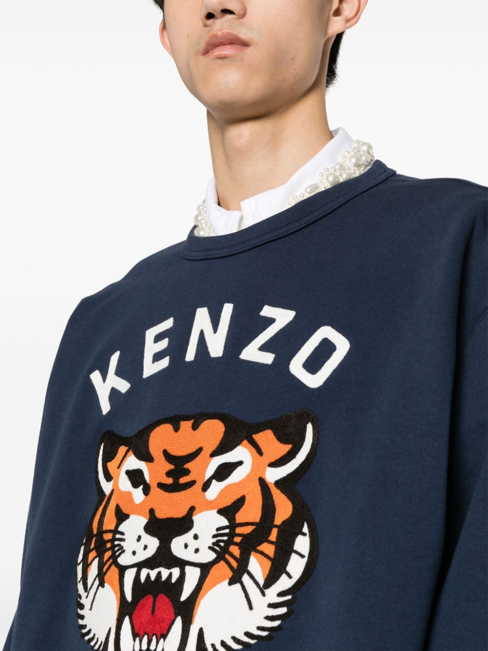 Lucky tiger cotton sweatshirt - 5