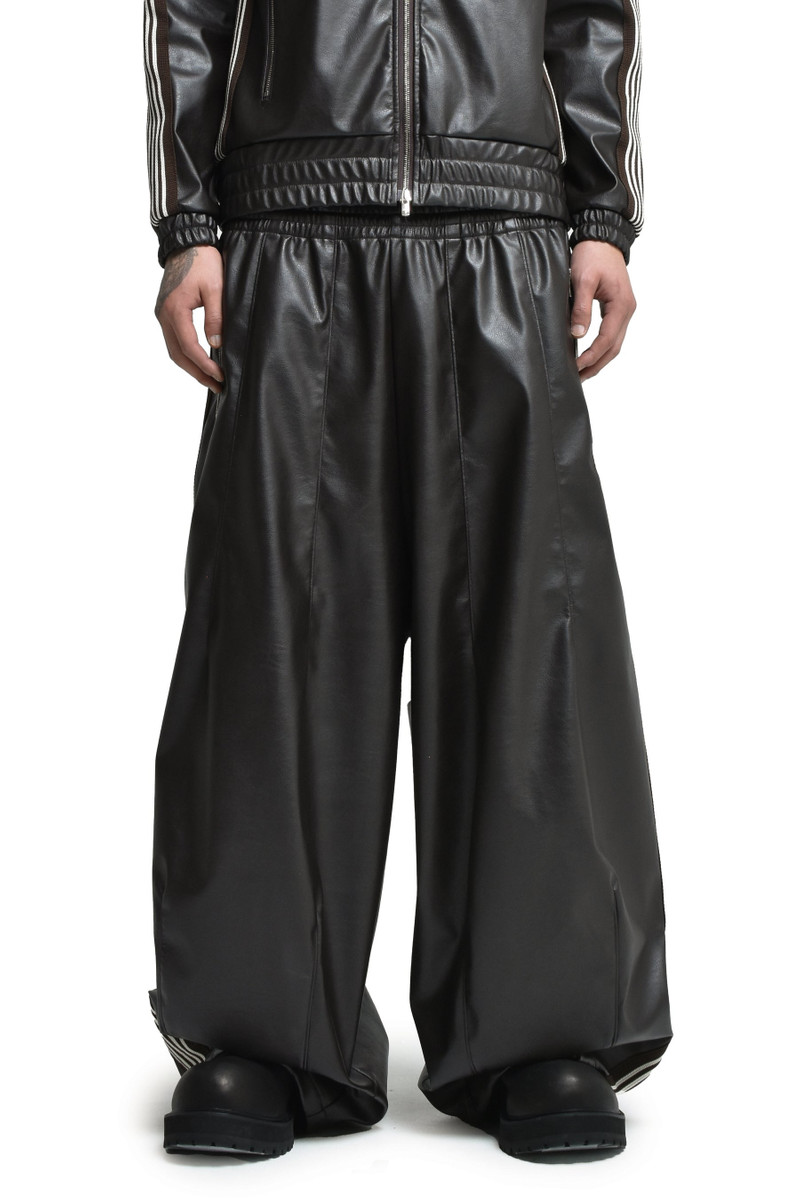 HD TRACK PANT - SYNTHETIC LEATHER (EXCLUSIVE) / DK. BRW 1