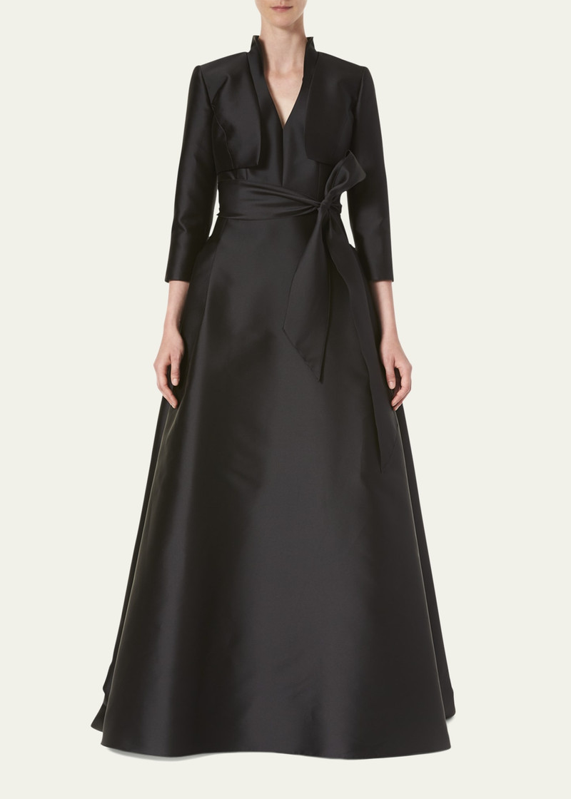CAROLINA HERRERA Icon Mikado Bolero Jacket outlook