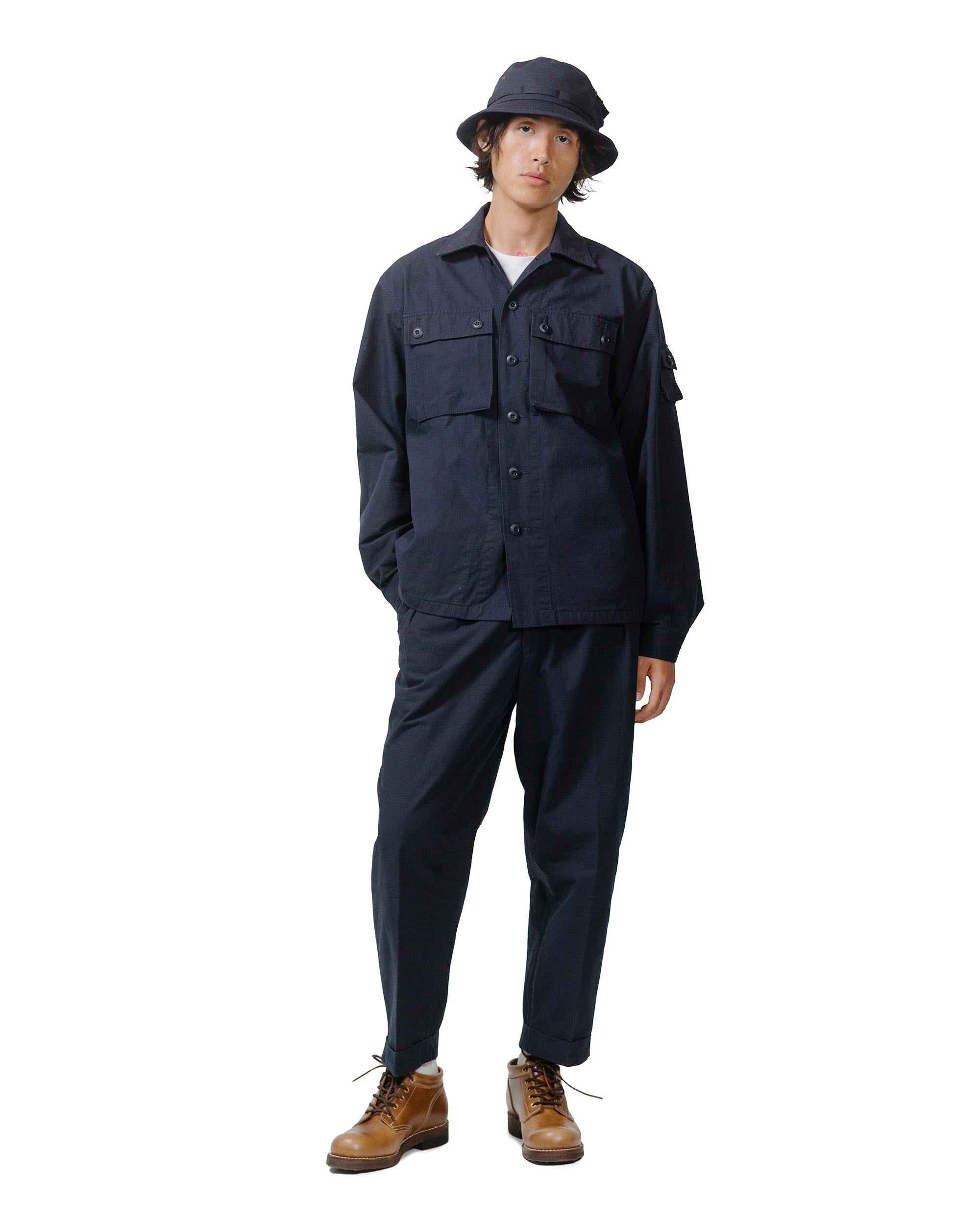 Lost & Found MIL SHT-JAC Cotton Ripstop Navy - 4