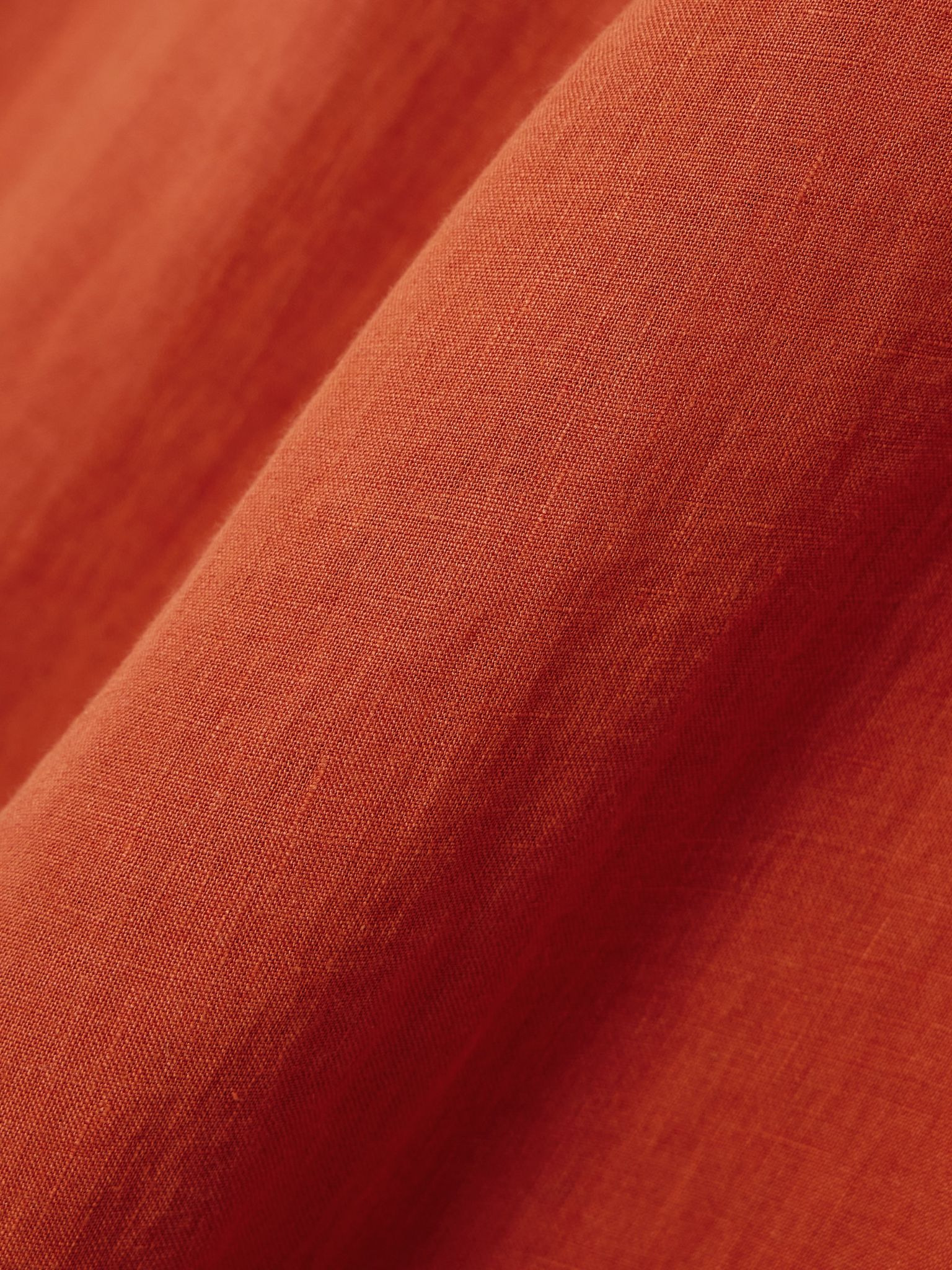 Poesia wide-leg linen pants Brick - 4