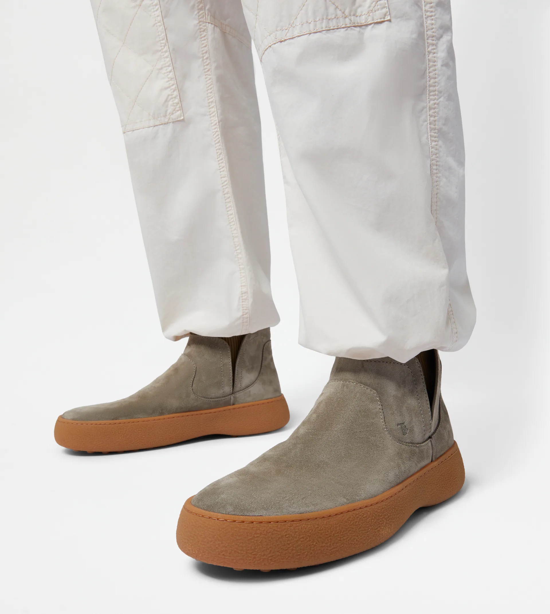 TOD'S W. G. DESERT BOOTS IN SUEDE - BEIGE - 2