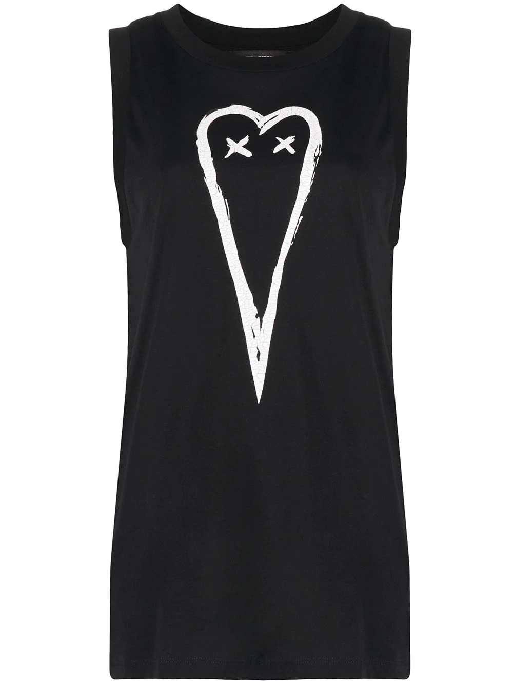 heart print tank top - 1