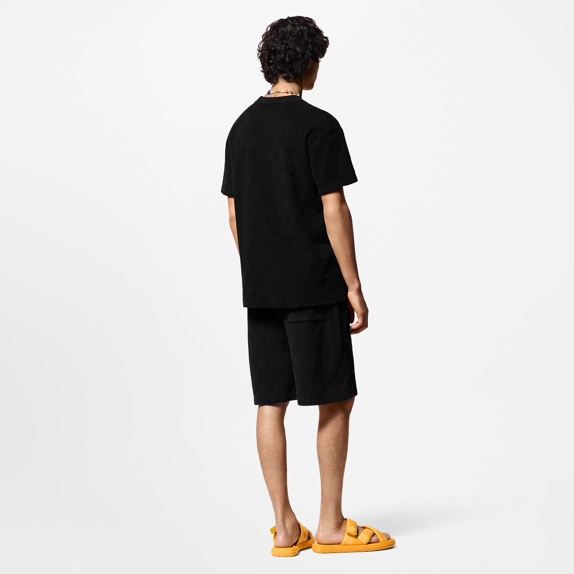 Damier French Terry Cotton T-Shirt - 3