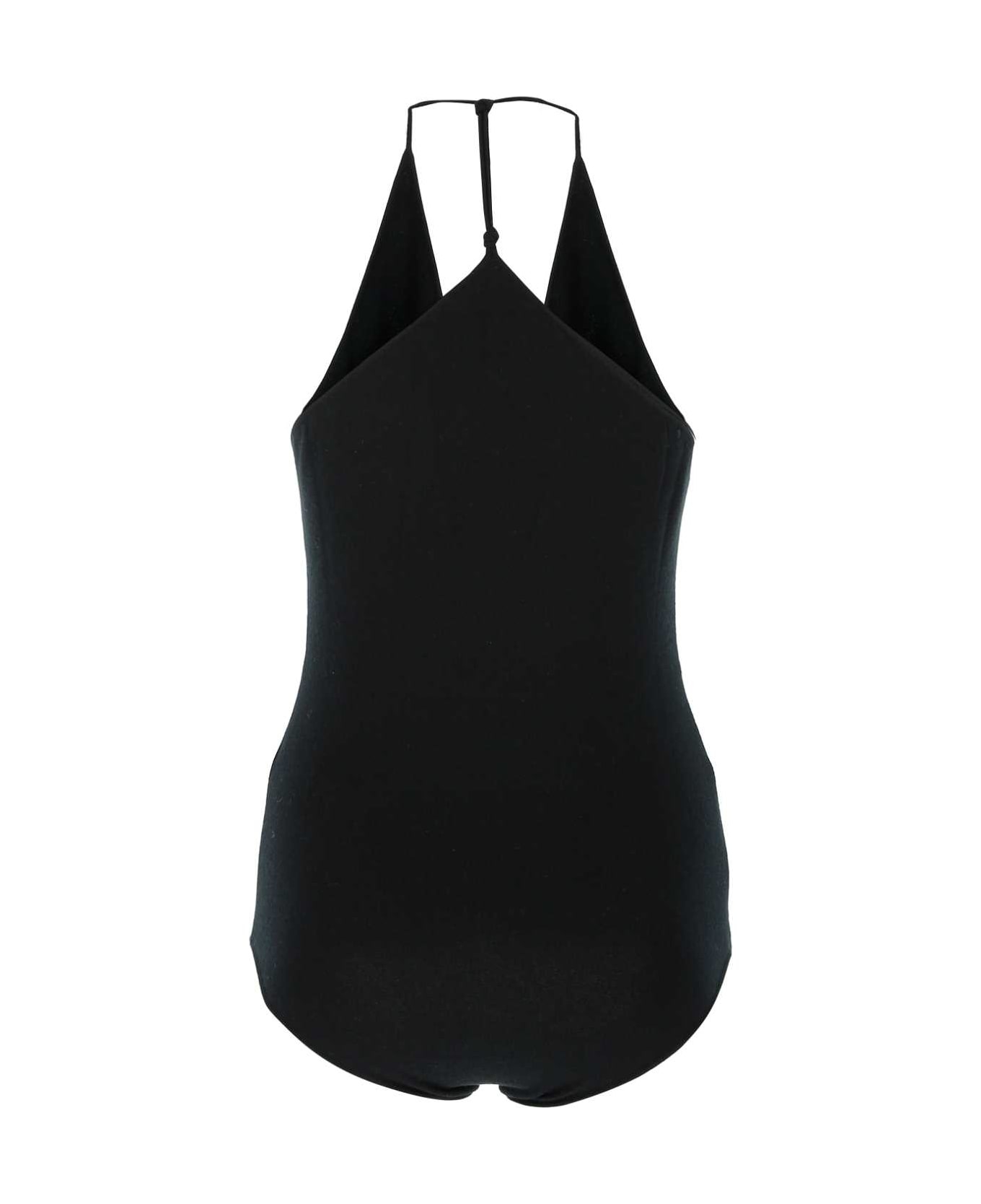 Black Cashmere Blend Bodysuit - 2